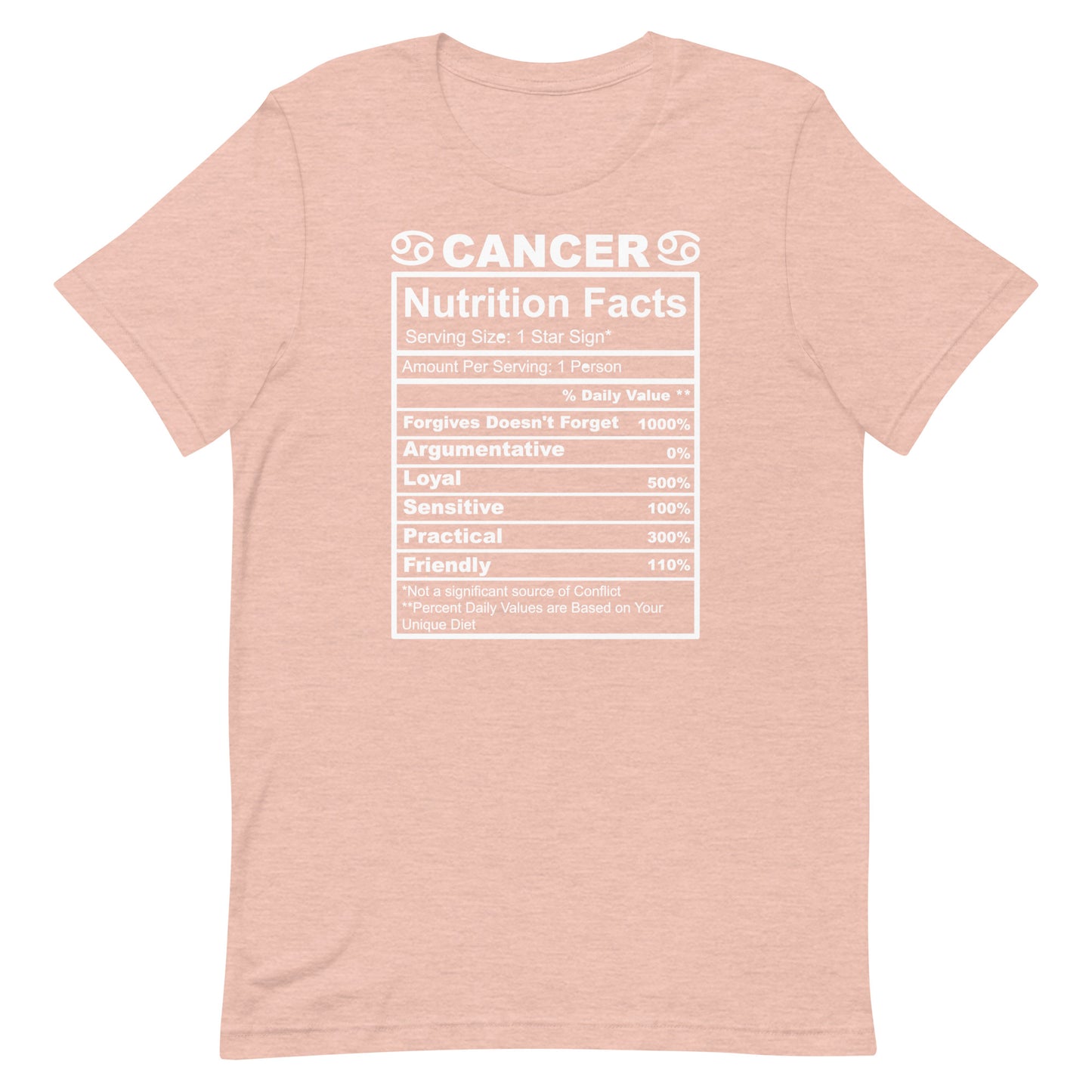 CANCER - XS - Unisex T-Shirt (white letters)