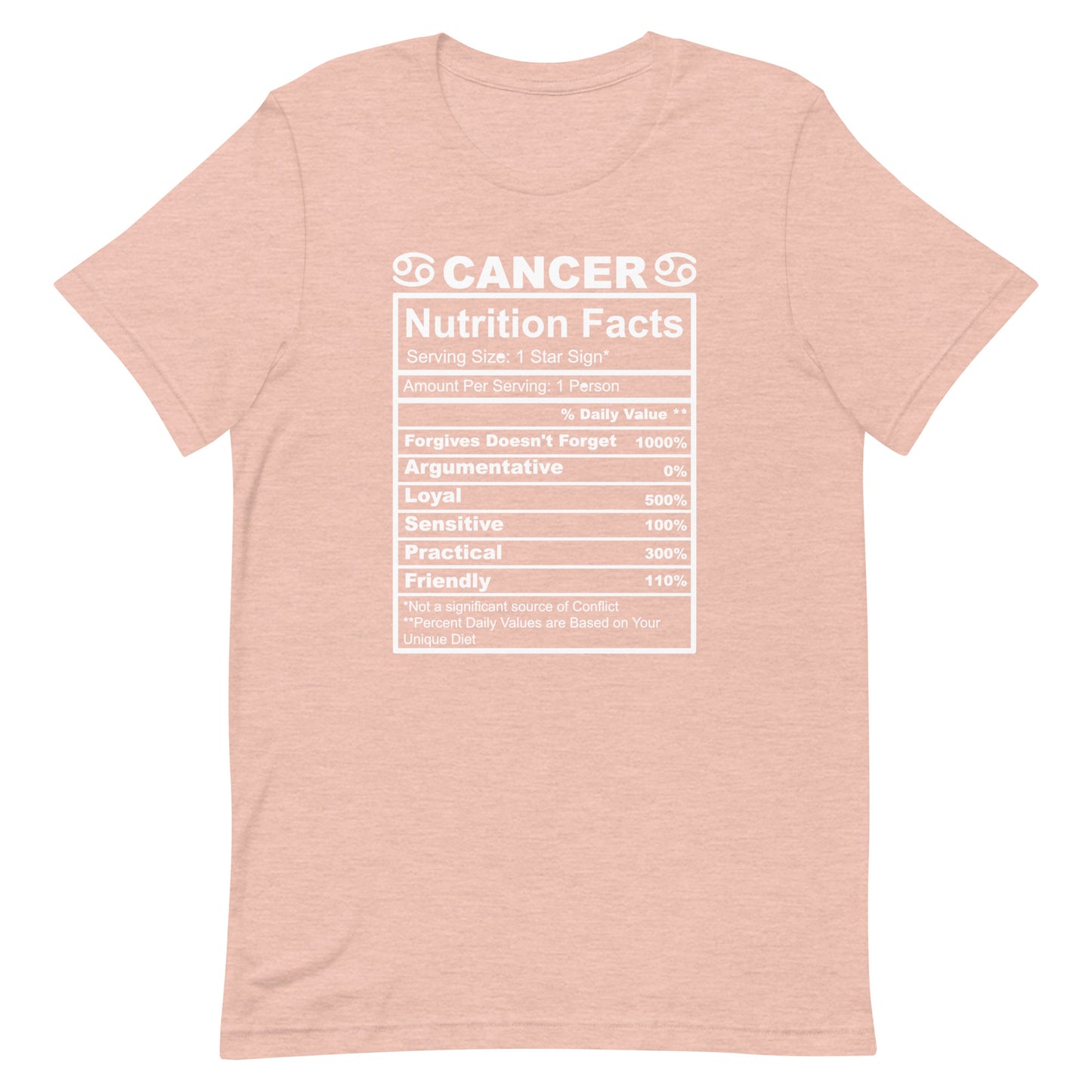 CANCER - S-M - Unisex T-Shirt (white letters)