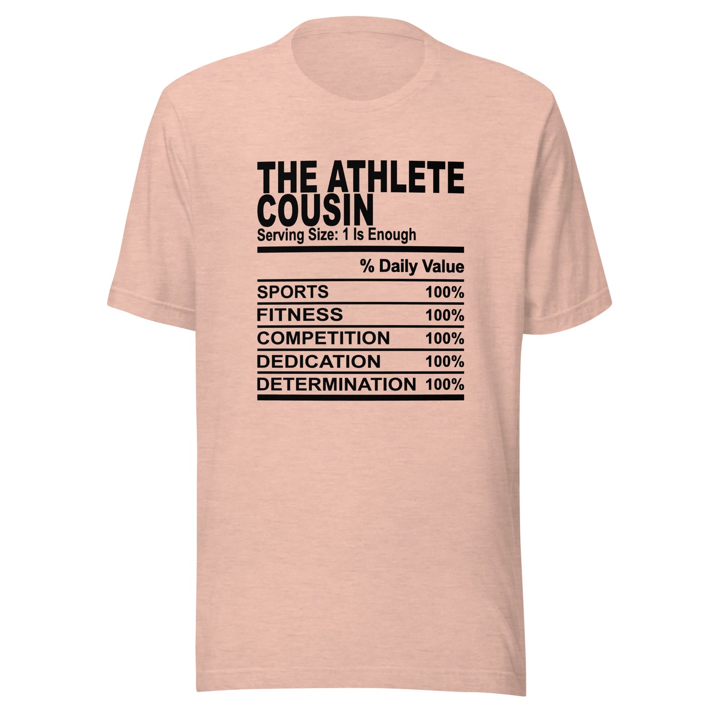 THE ATHLETIC COUSIN - 4XL - Unisex T-Shirt (black print)