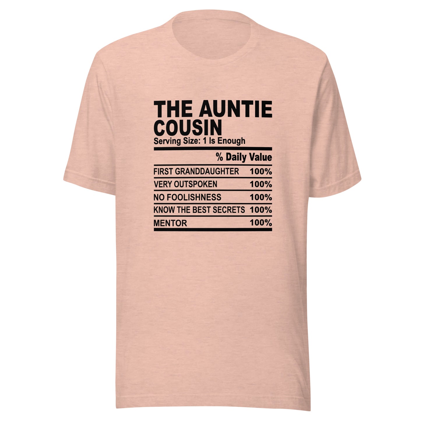 THE AUNTIE COUSIN - 4XL - Unisex T-Shirt (black print)