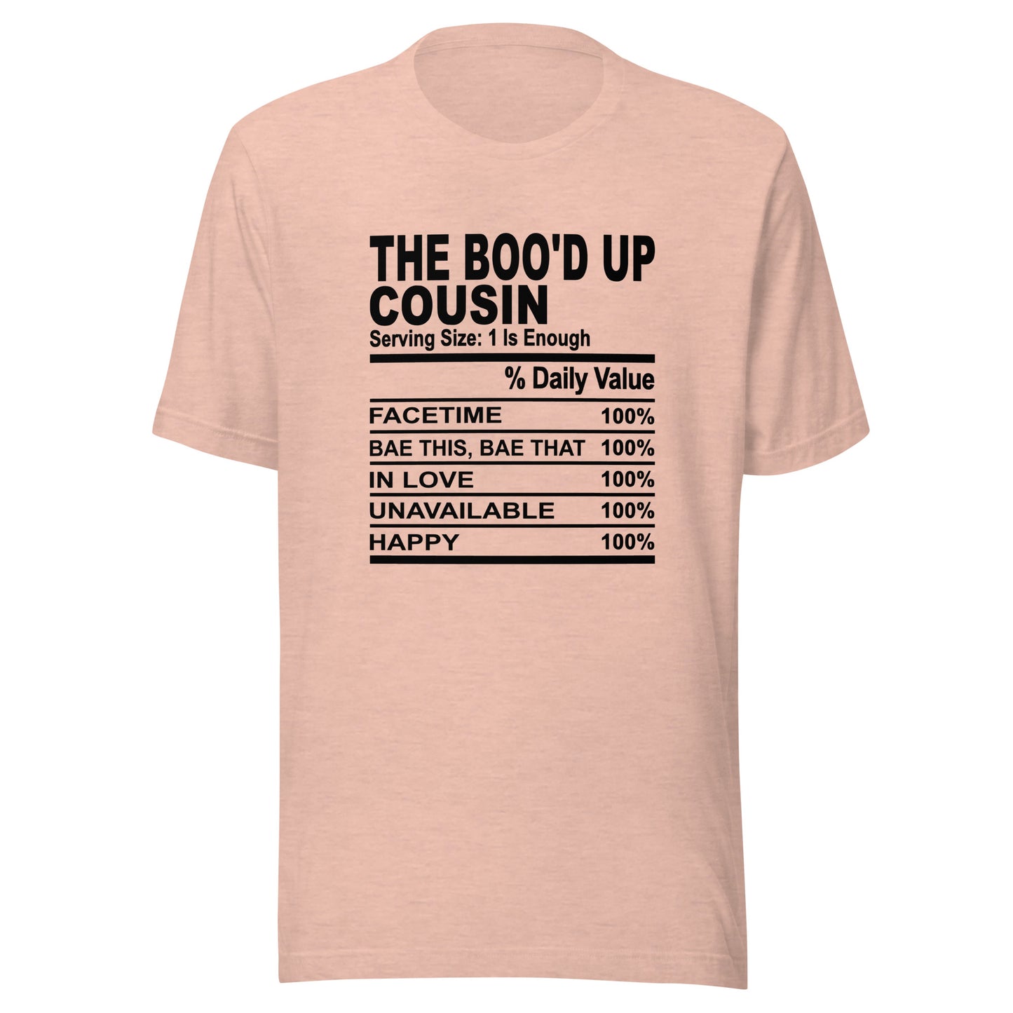 THE BOO'D UP COUSIN - 4XL - Unisex T-Shirt (black print)