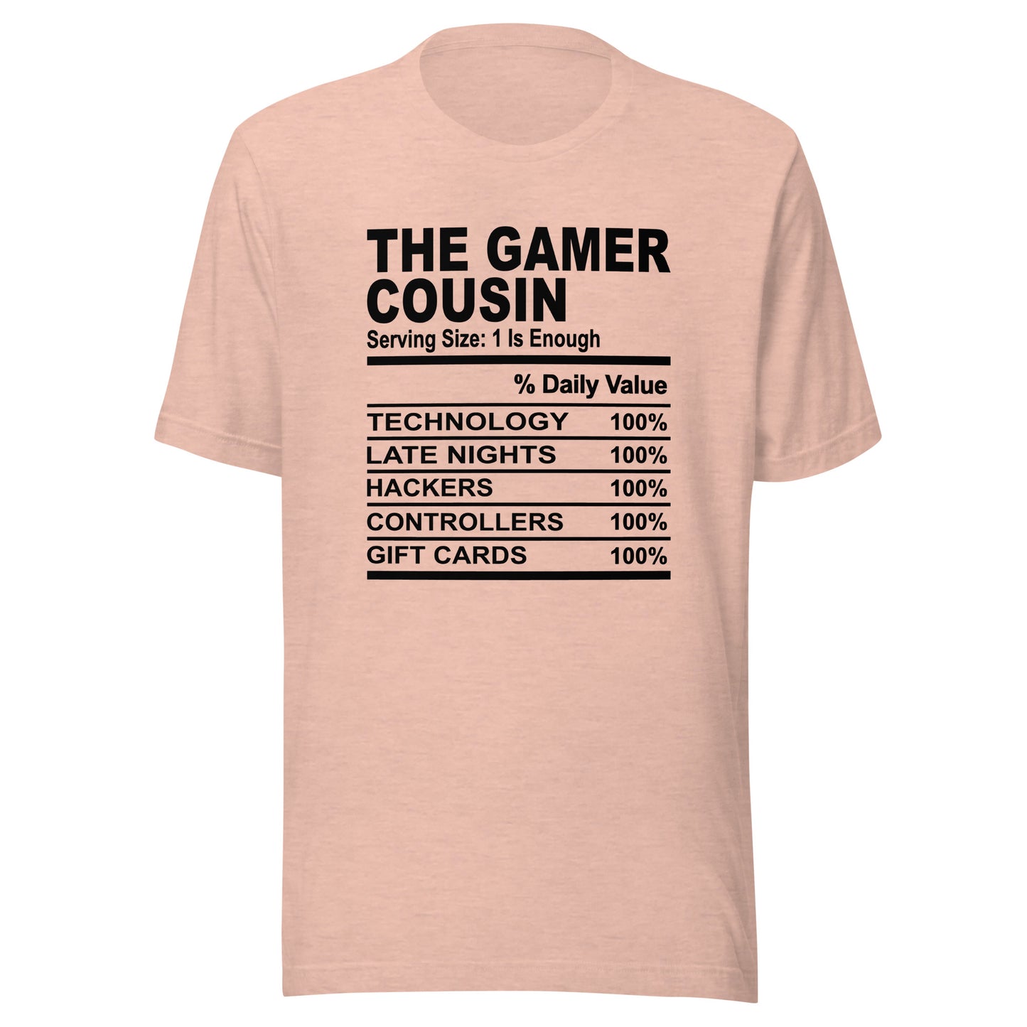 THE GAMER COUSIN - 4XL - Unisex T-Shirt (black print)