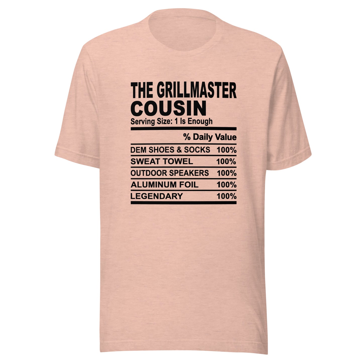 THE GRILLMASTER COUSIN - 4XL - Unisex T-Shirt (black print)