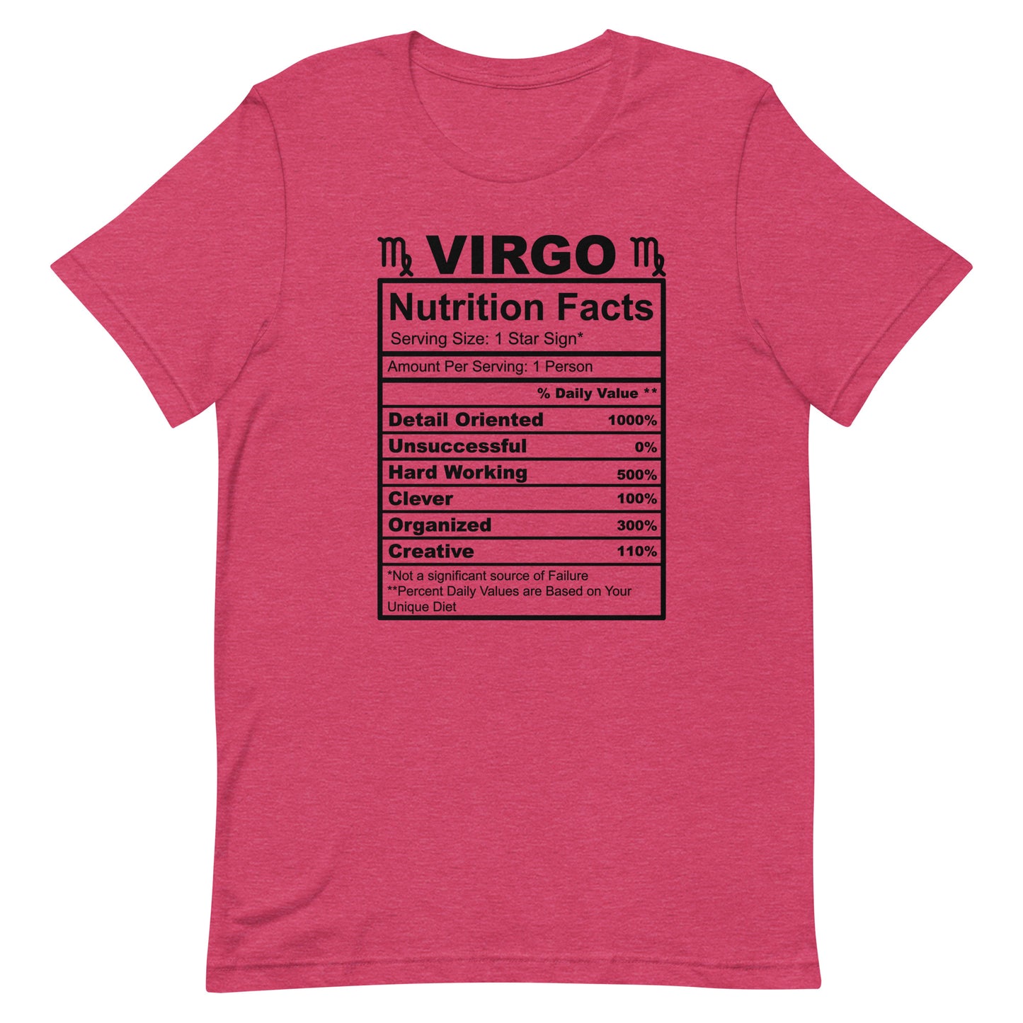 VIRGO - 4XL-5XL - Unisex T-Shirt (white letters)