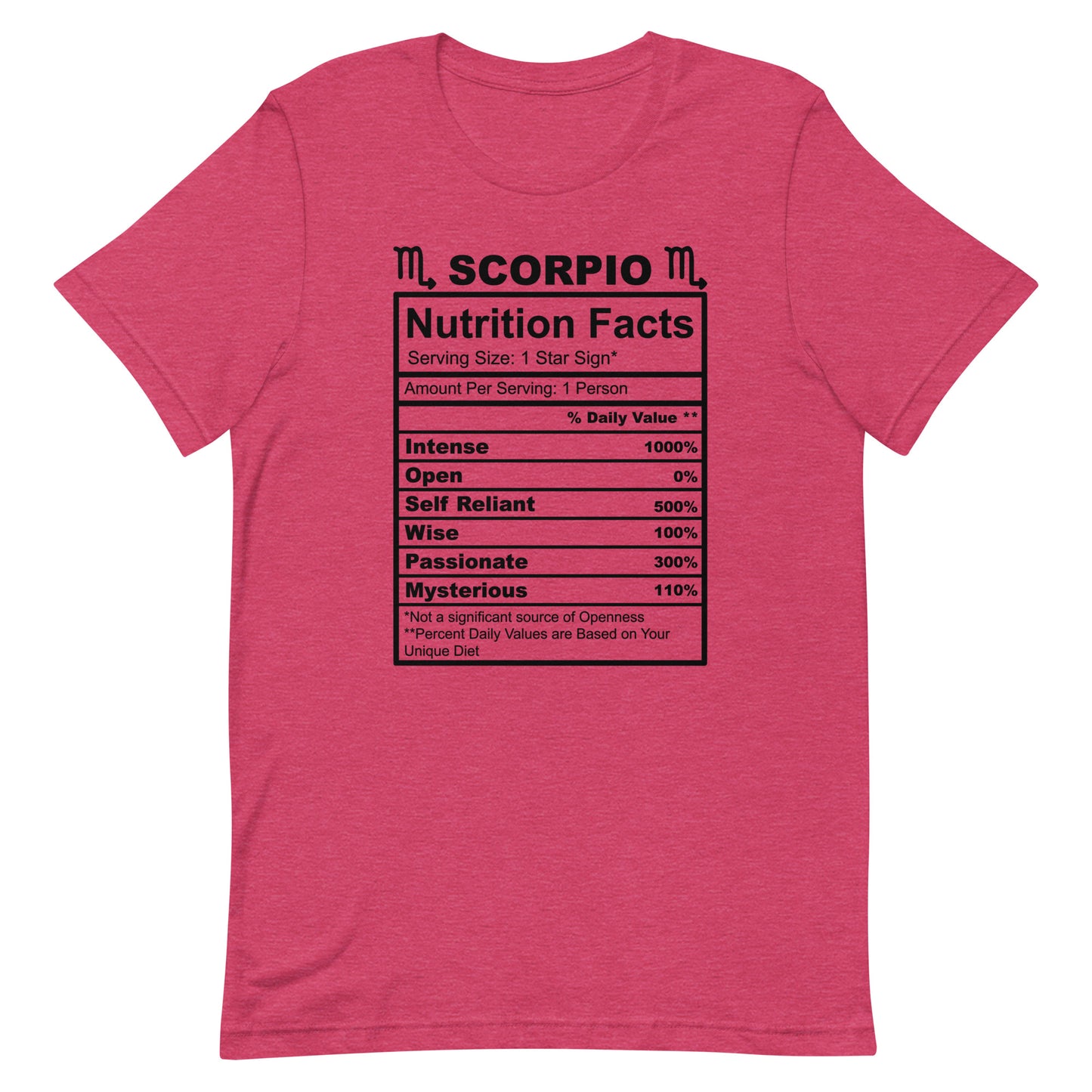 SCORPIO - L-XL - Unisex T-Shirt (black letters)