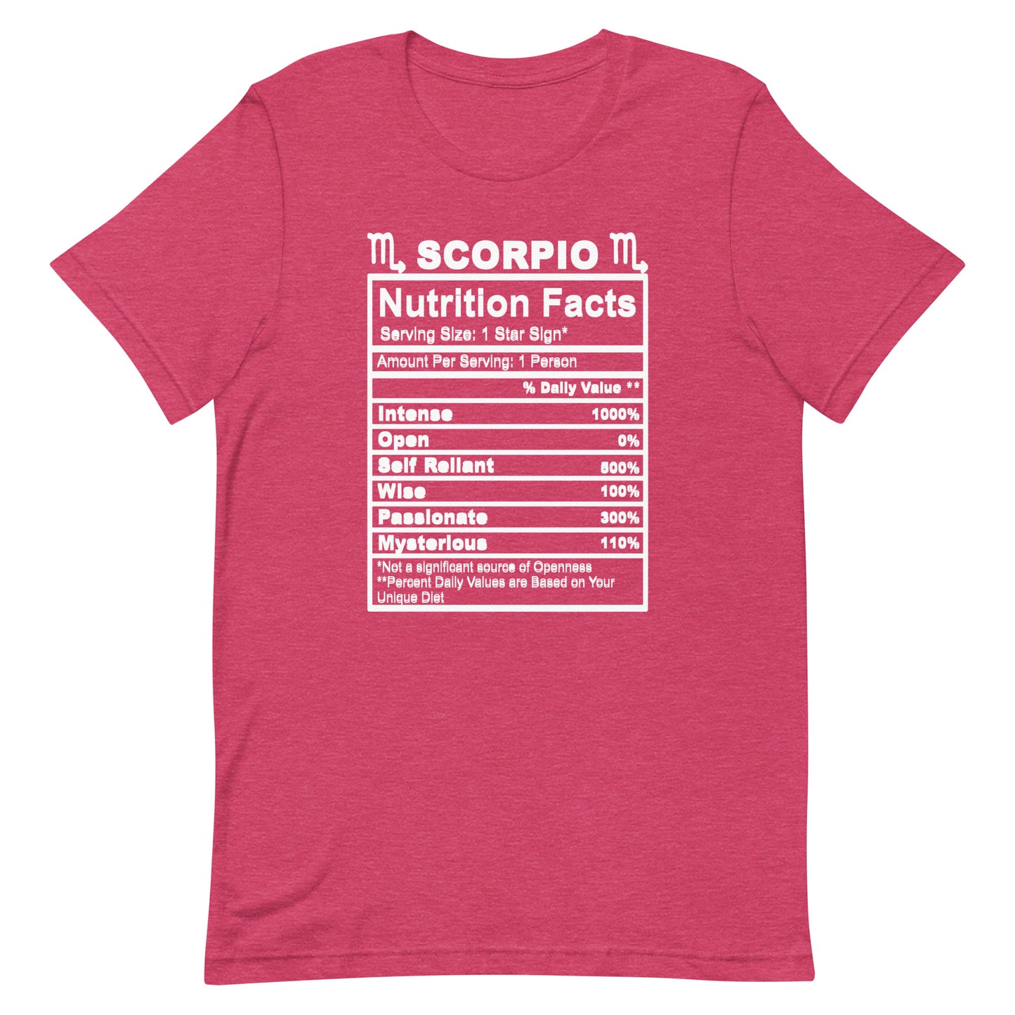SCORPIO - L-XL - Unisex T-Shirt (white letters)