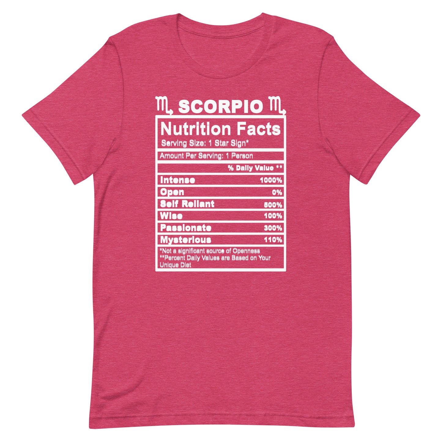 SCORPIO - 4XL-5XL - Unisex T-Shirt (white letters)