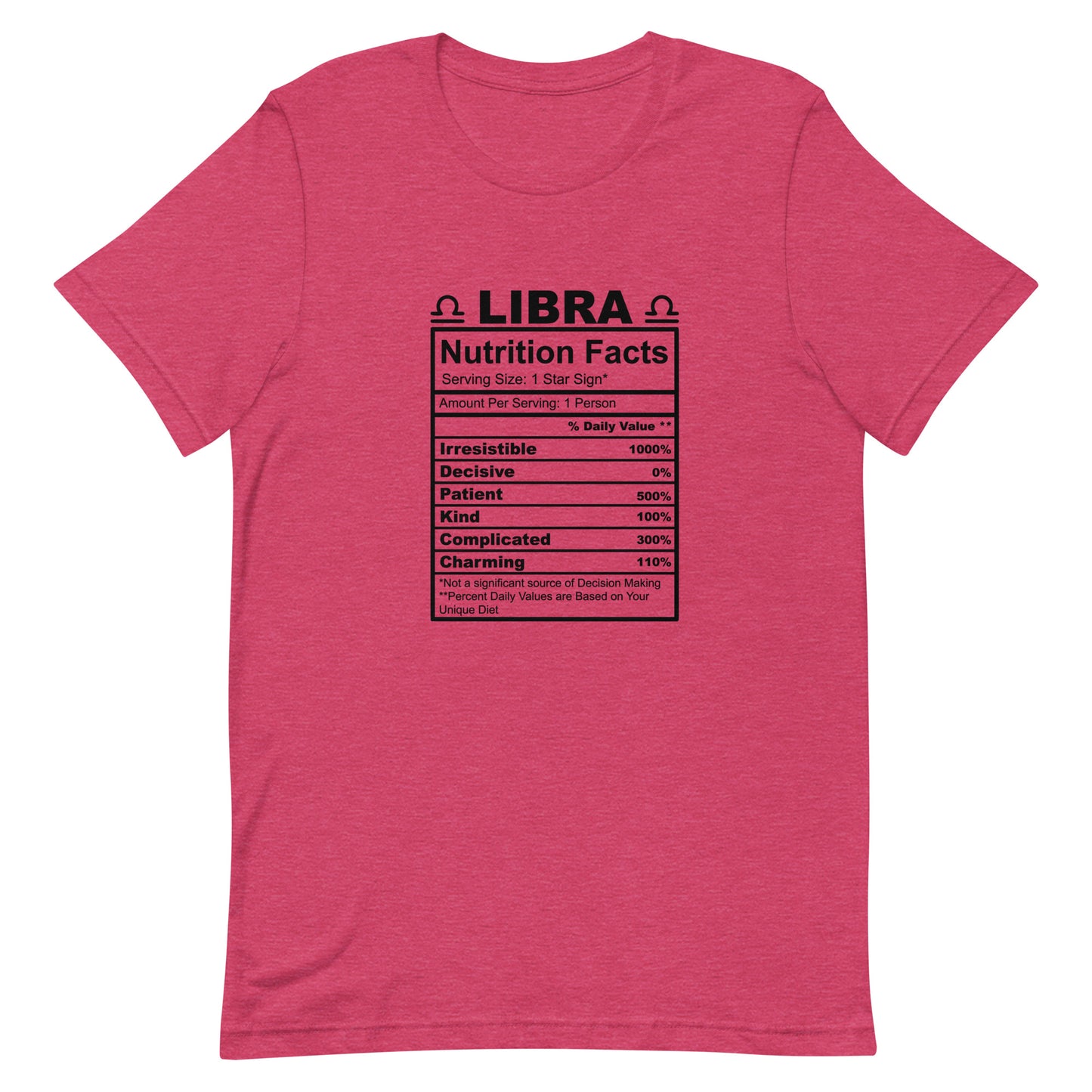 LIBRA - 4XL-5XL - Unisex T-Shirt (black letters)