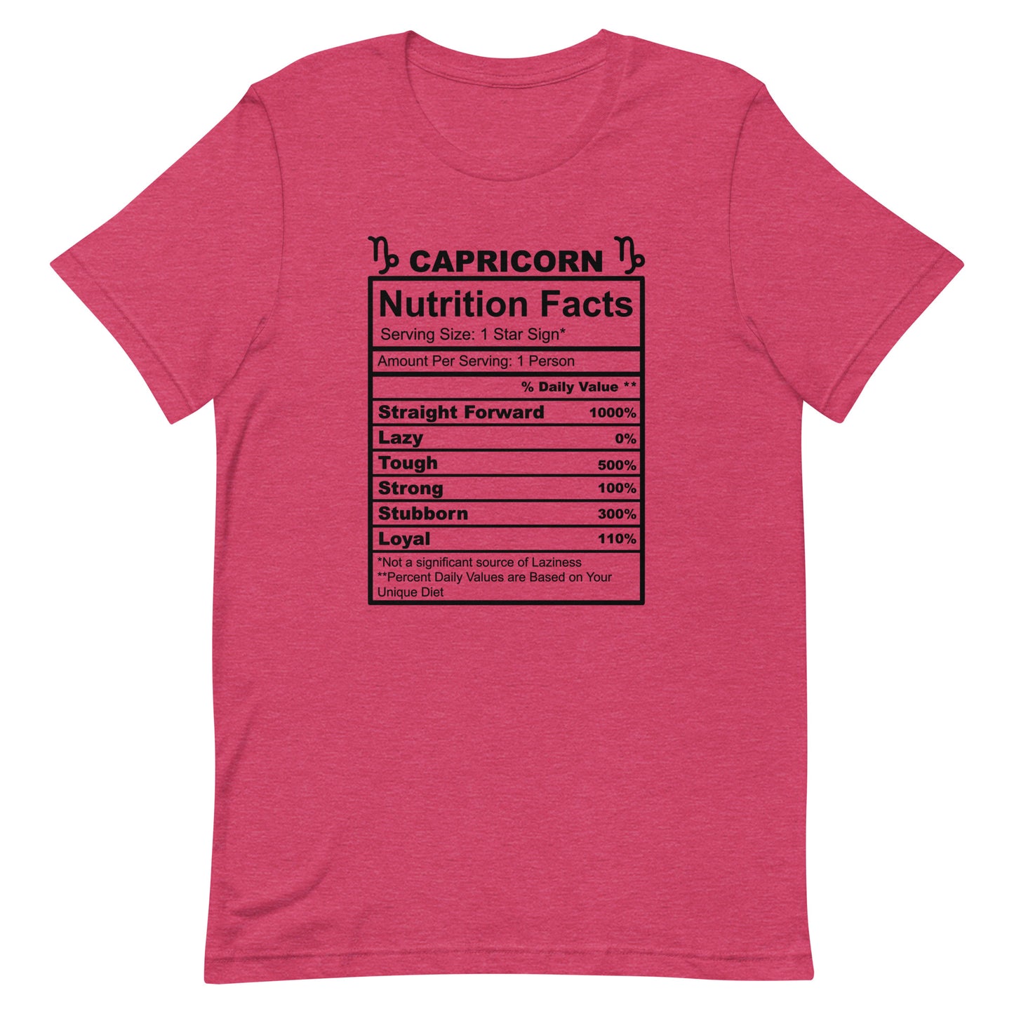 CAPRICORN - S-M - Unisex T-Shirt (black letters)