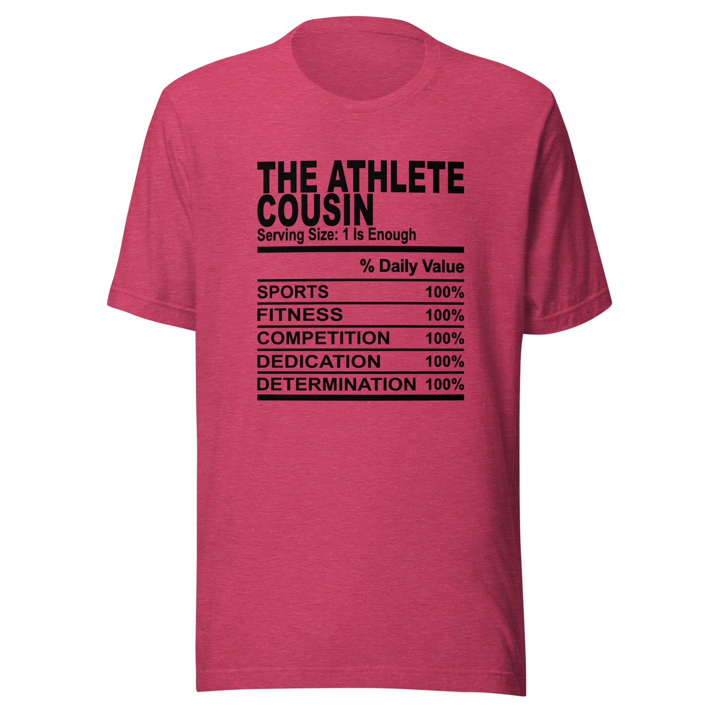 THE ATHLETIC COUSIN - 4XL - Unisex T-Shirt (black print)