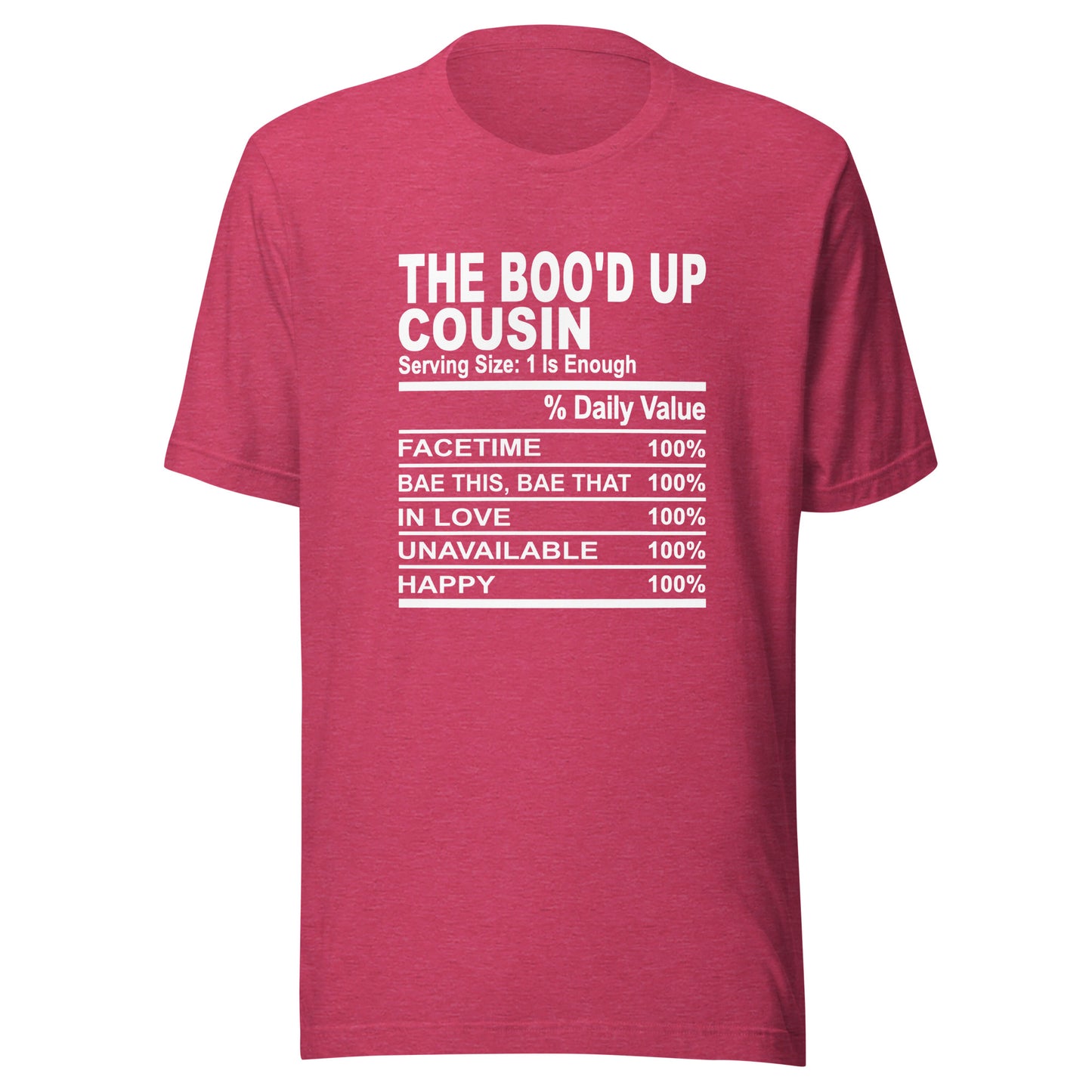 THE BOO'D UP COUSIN - 4XL - Unisex T-Shirt (white print)
