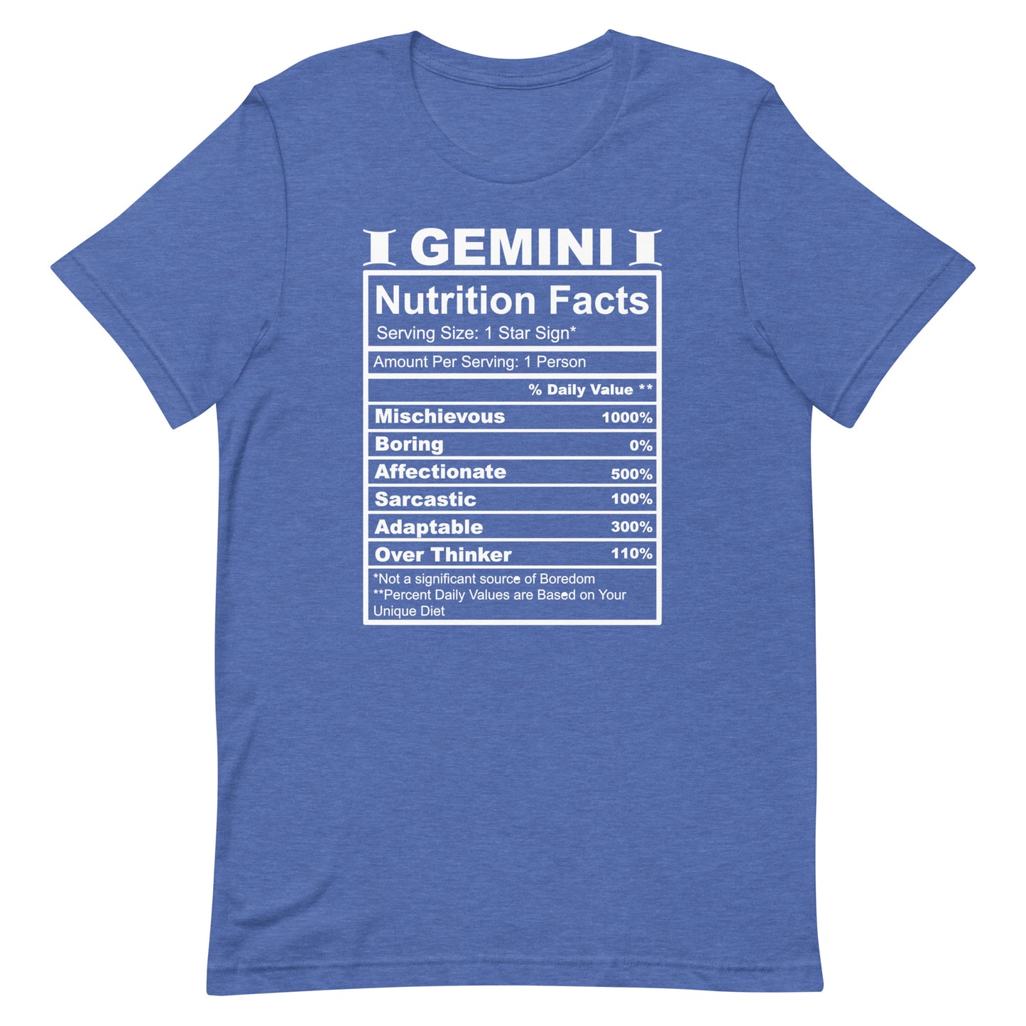 GEMINI - L-XL - Unisex T-Shirt (white letters)