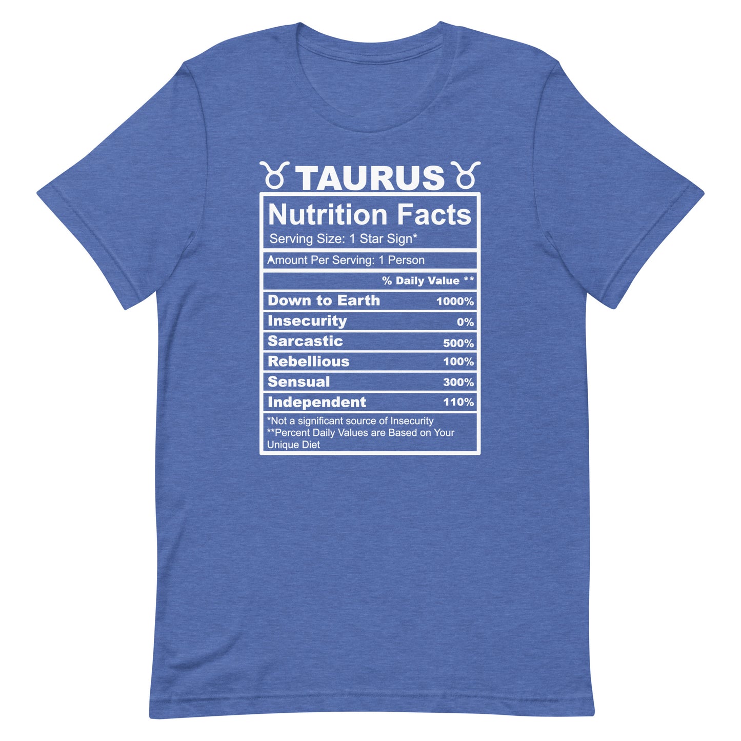 TAURUS - 2XL-3XL - Unisex T-Shirt (white letters)