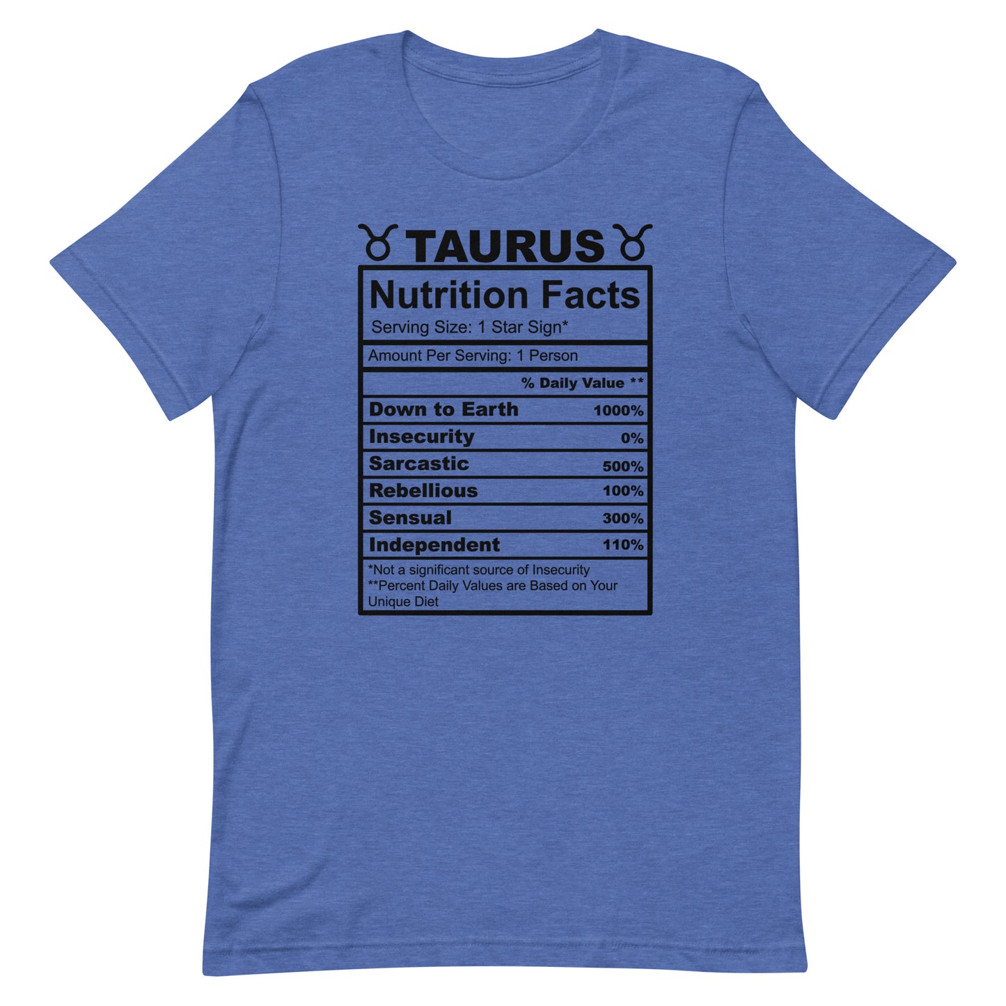 TAURUS - 4XL-5XL - Unisex T-Shirt (black letters)