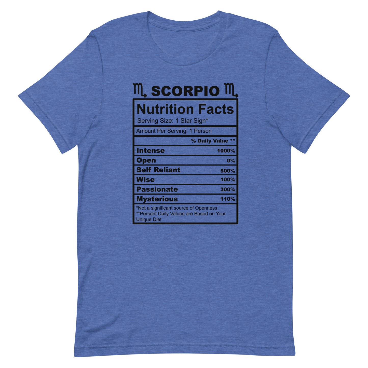 SCORPIO - L-XL - Unisex T-Shirt (black letters)