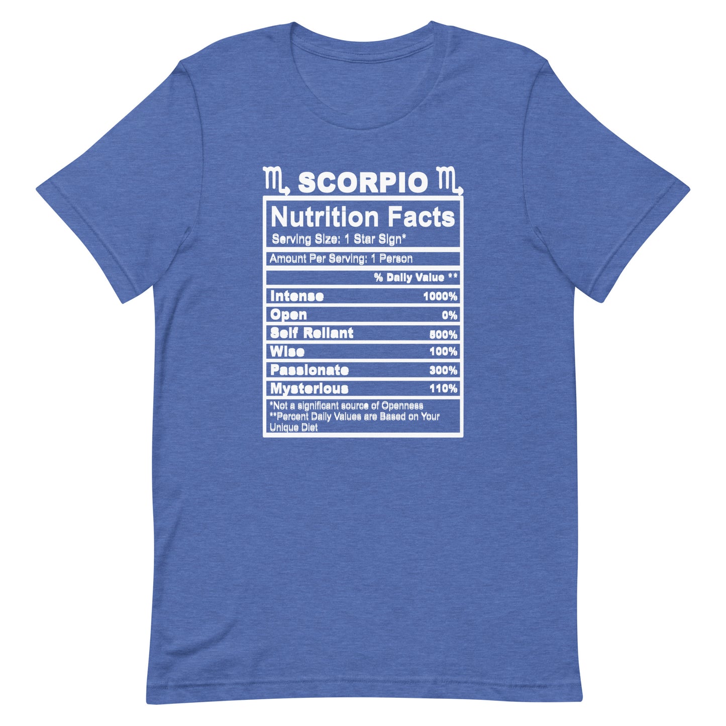 SCORPIO - L-XL - Unisex T-Shirt (white letters)