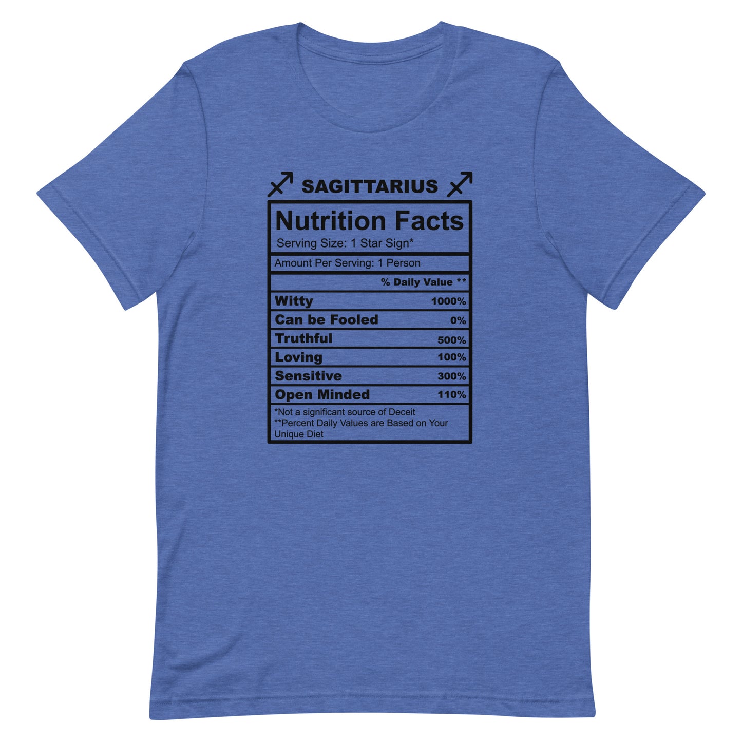 SAGITTARUIS - L-XL - Unisex T-Shirt (black letters)