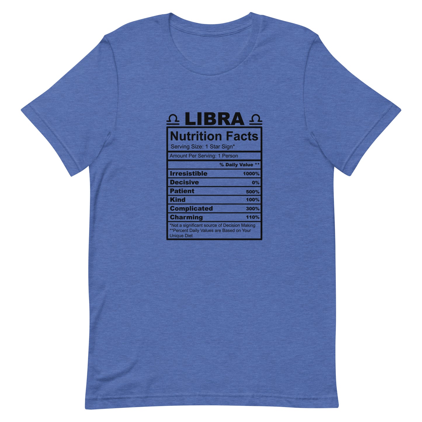 LIBRA - 4XL-5XL - Unisex T-Shirt (black letters)