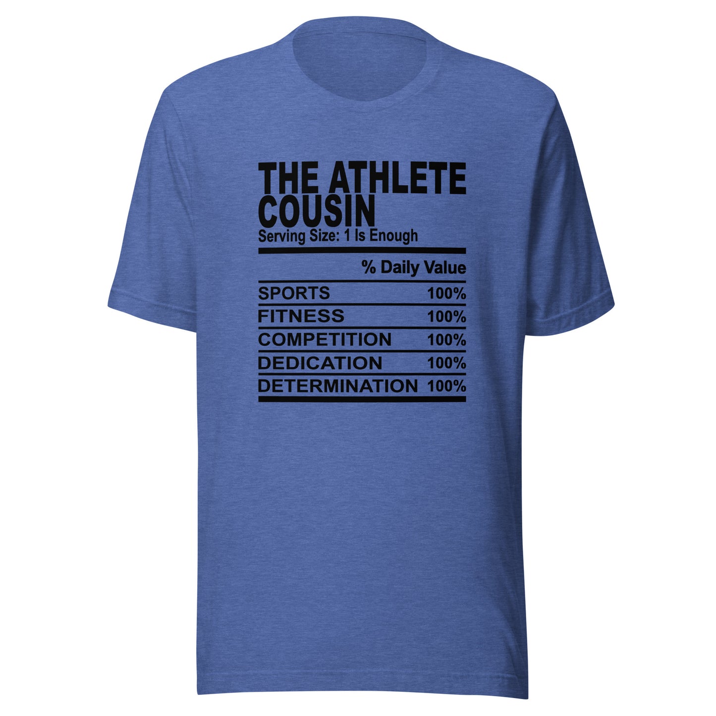 THE ATHLETIC COUSIN - 4XL - Unisex T-Shirt (black print)
