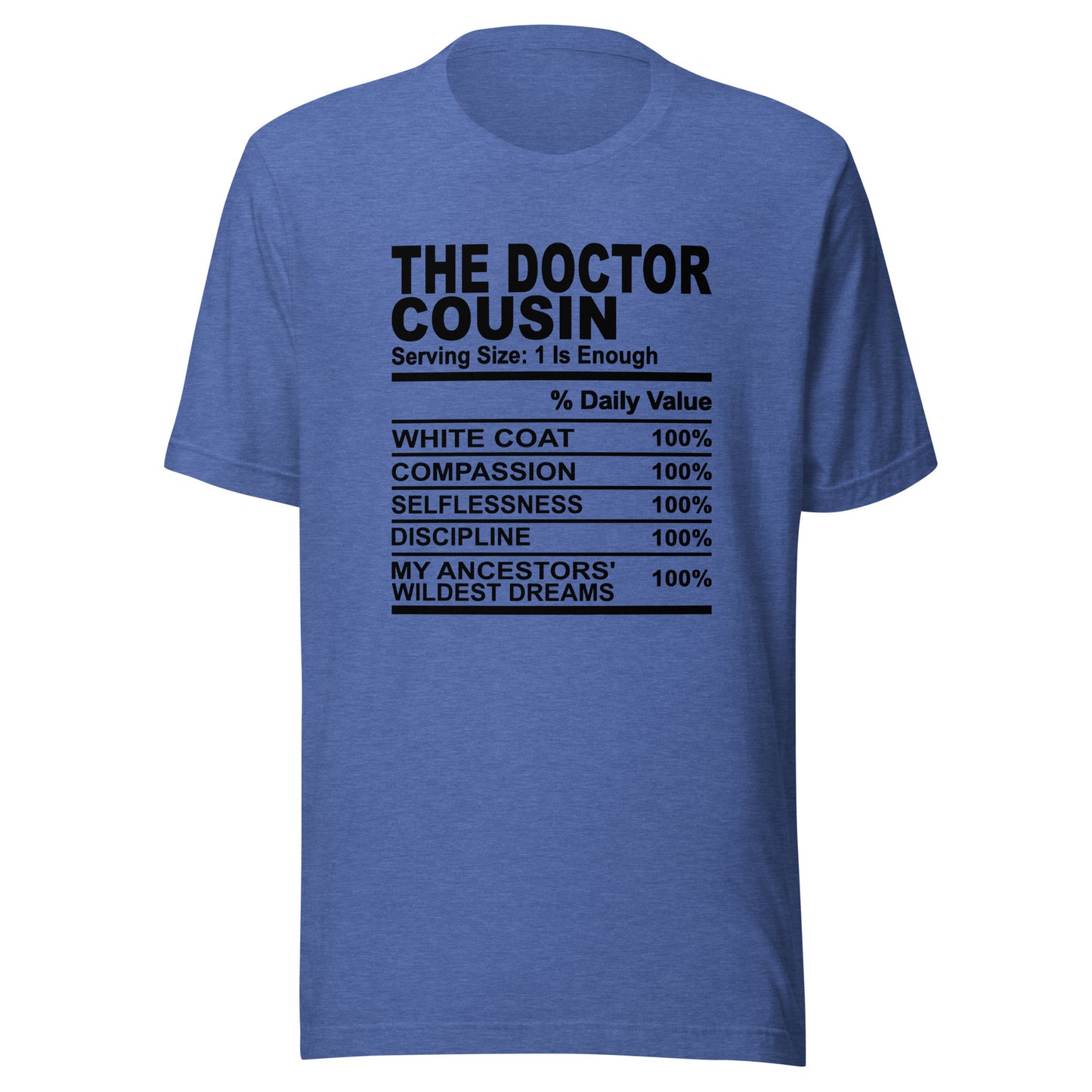 THE DOCTOR COUSIN - 4XL - Unisex T-Shirt (black print)
