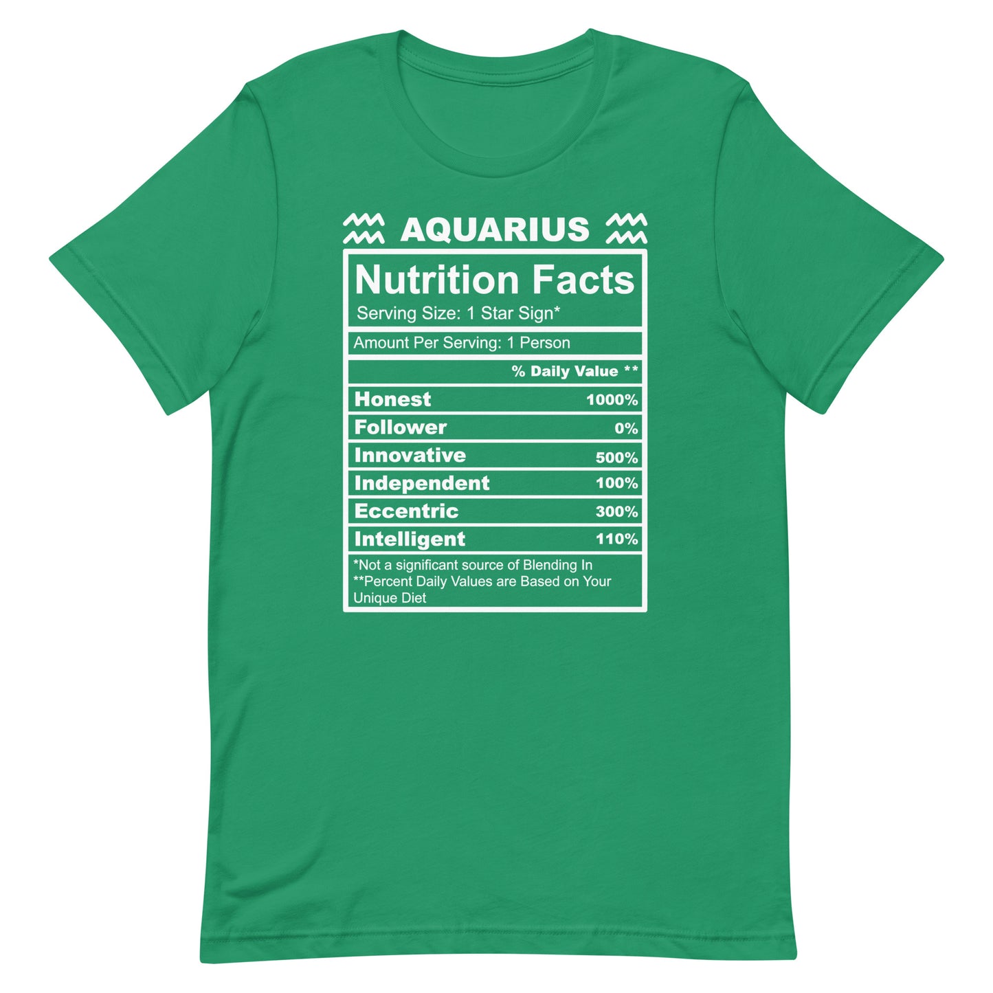 AQUARIUS - XS - Unisex T-Shirt (white letters)