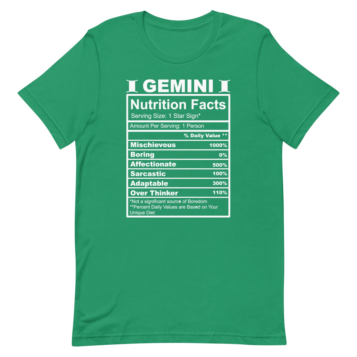 GEMINI - L-XL - Unisex T-Shirt (white letters)