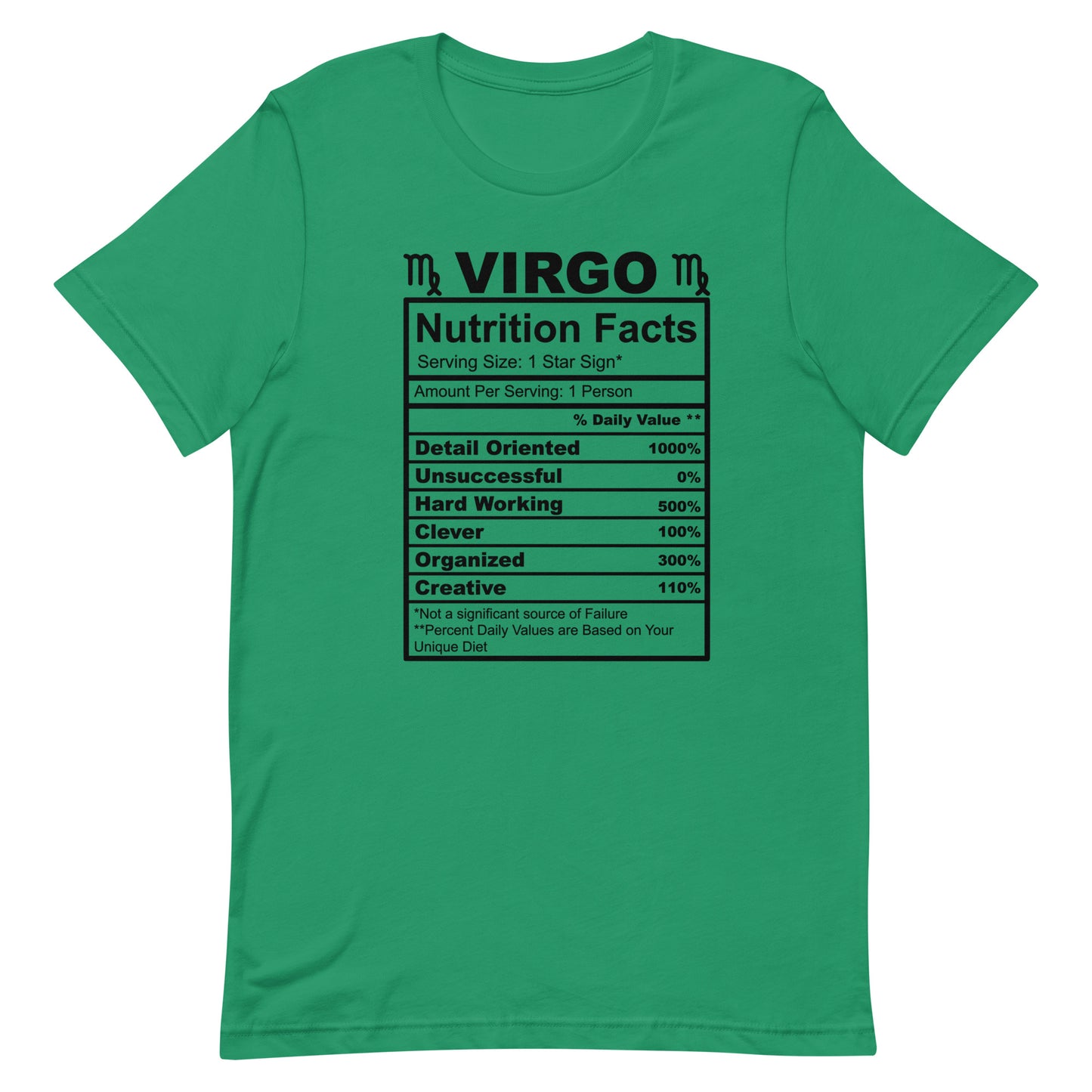 VIRGO - S-M - Unisex T-Shirt (black letters)