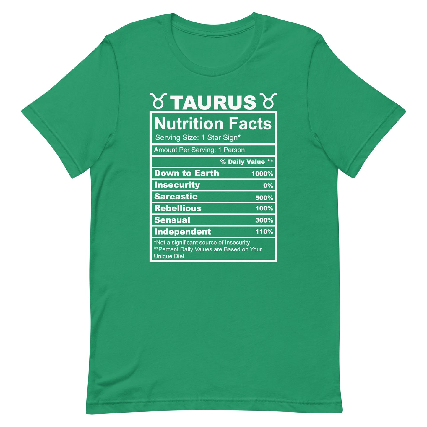 TAURUS - 2XL-3XL - Unisex T-Shirt (white letters)