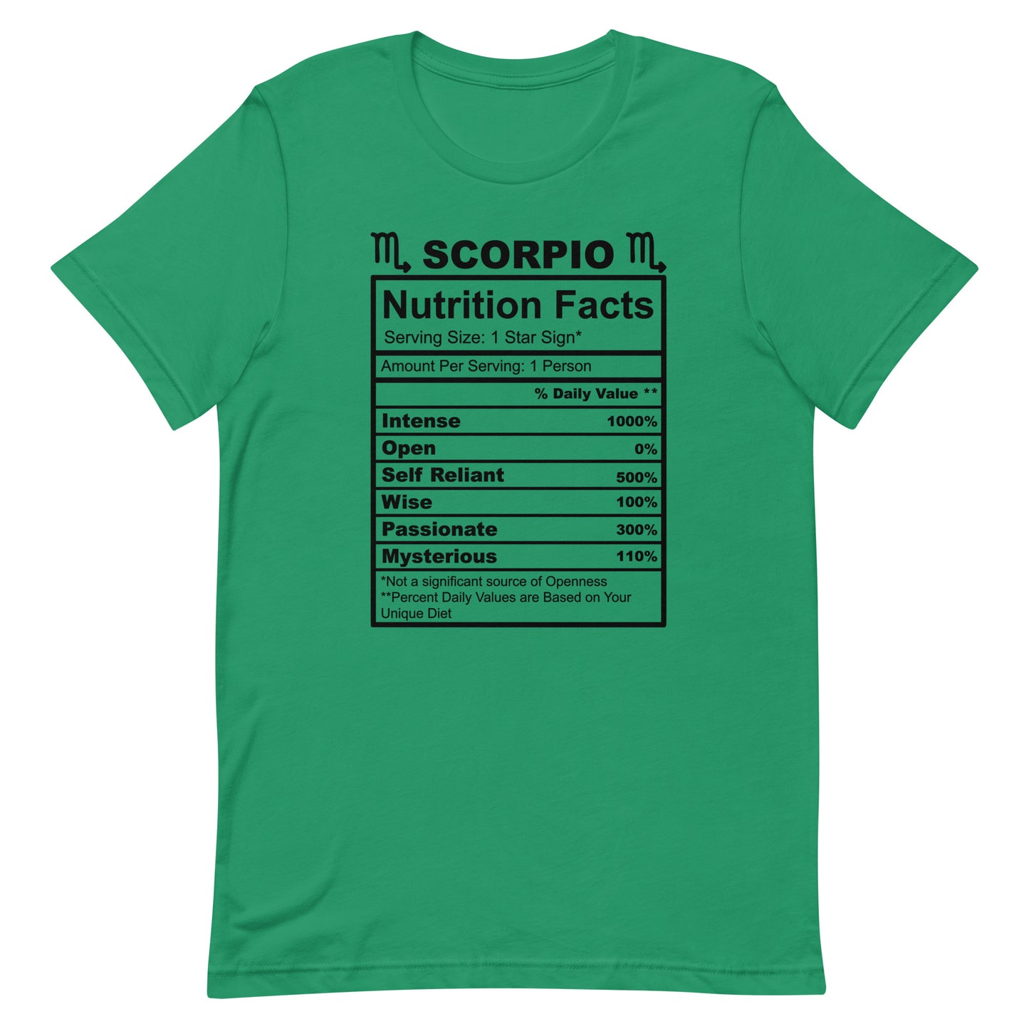 SCORPIO - L-XL - Unisex T-Shirt (black letters)