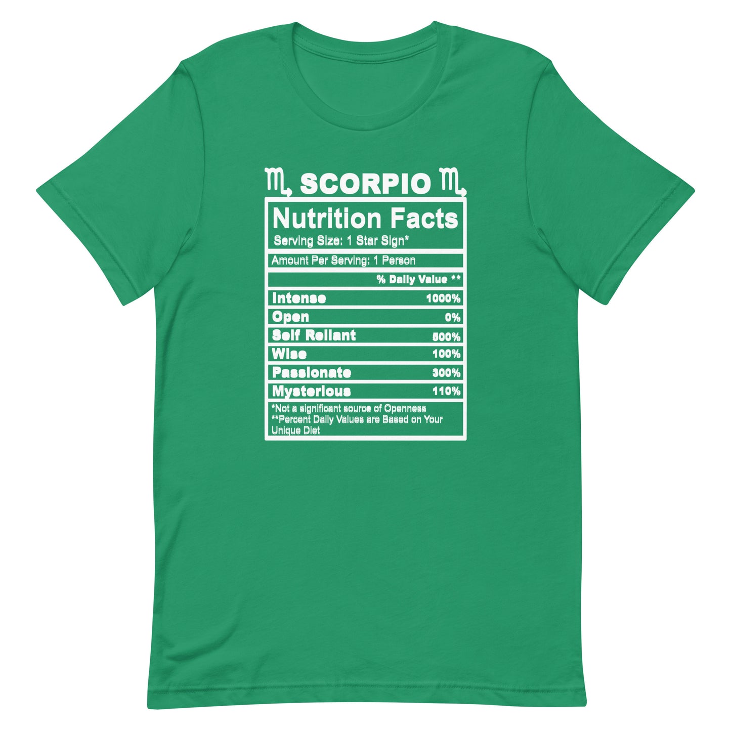 SCORPIO - L-XL - Unisex T-Shirt (white letters)