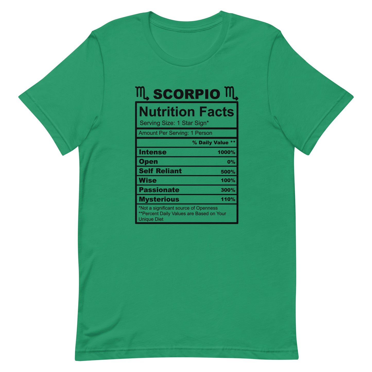 SCORPIO - 2XL-3XL - Unisex T-Shirt (black letters)