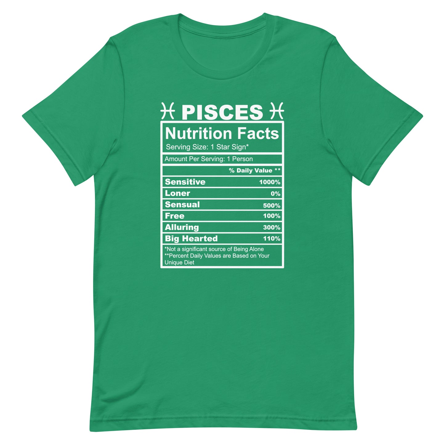 PISCES - XS - Unisex T-Shirt (white letters)