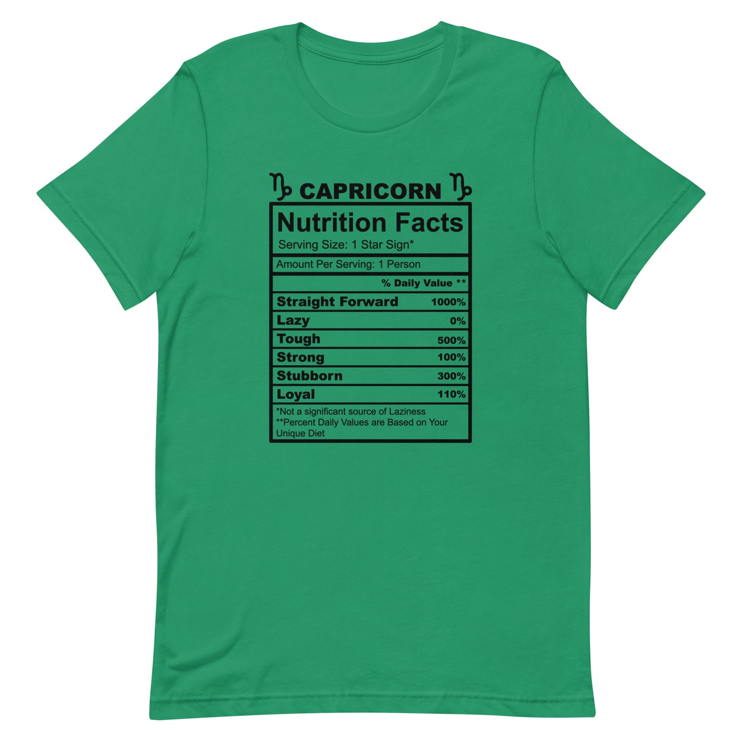 CAPRICORN - S-M - Unisex T-Shirt (black letters)