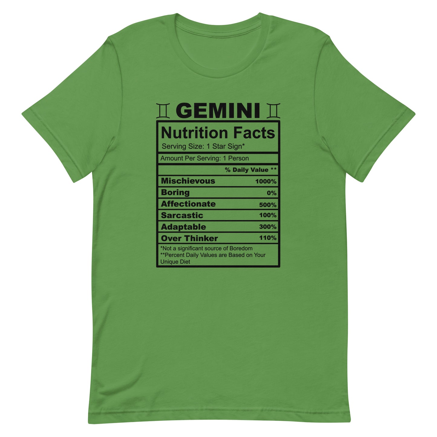 GEMINI - 2XL-3XL - Unisex T-Shirt (black letters)