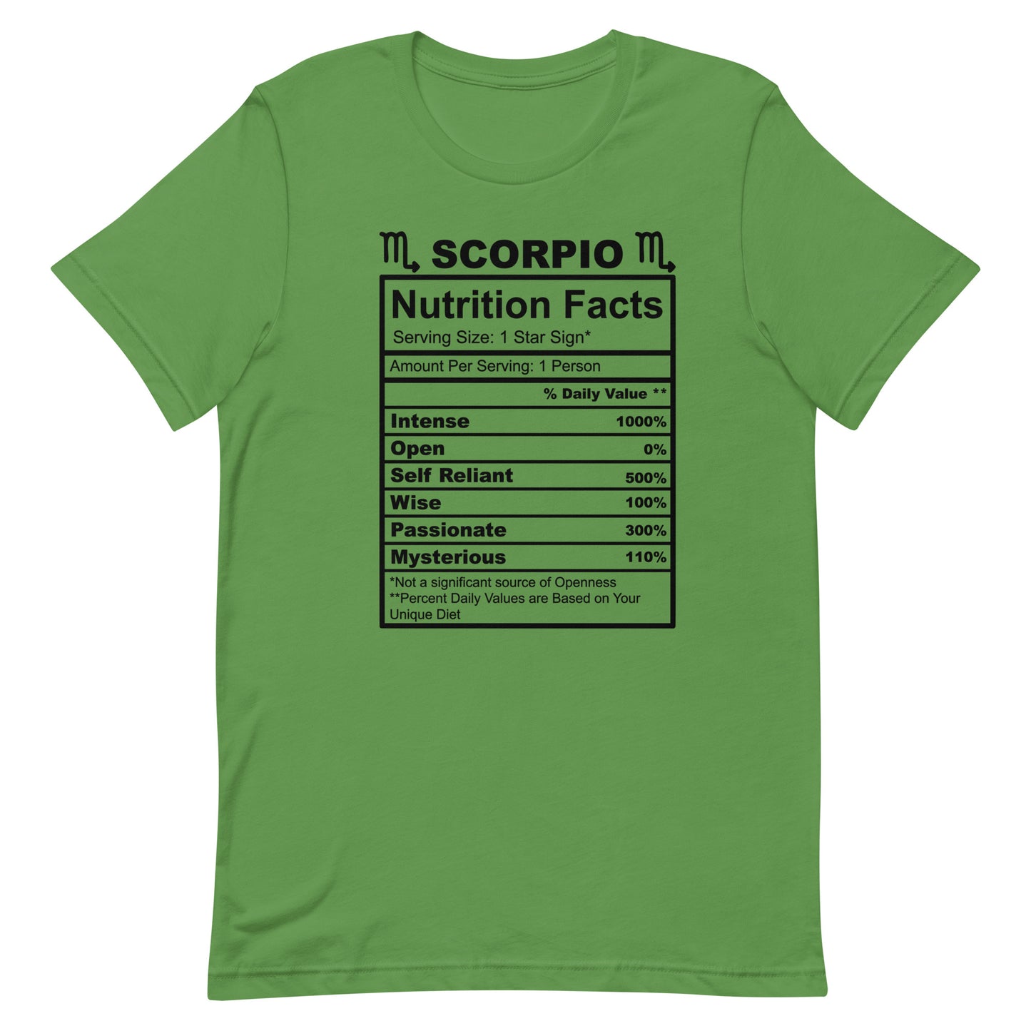 SCORPIO - 4XL-5XL - Unisex T-Shirt (black letters)