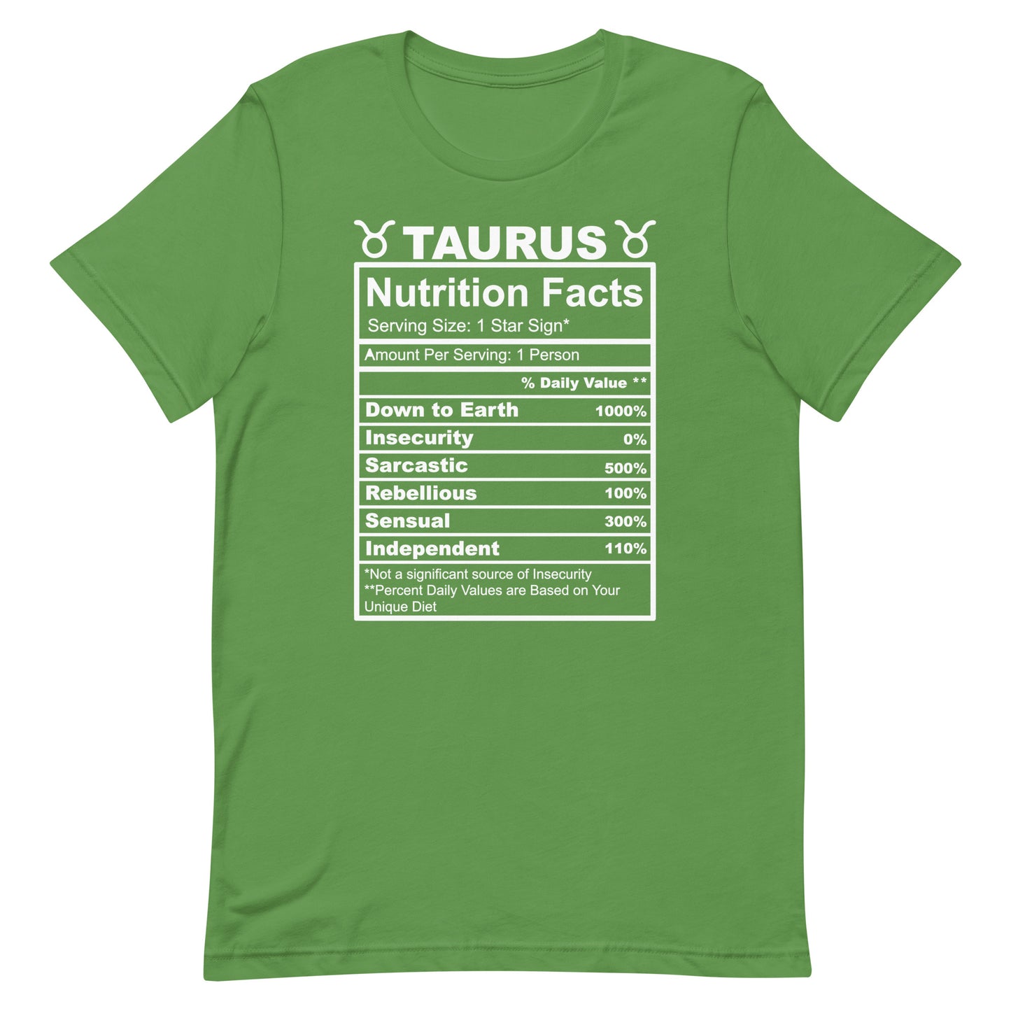 TAURUS - 4XL-5XL - Unisex T-Shirt (white letters)