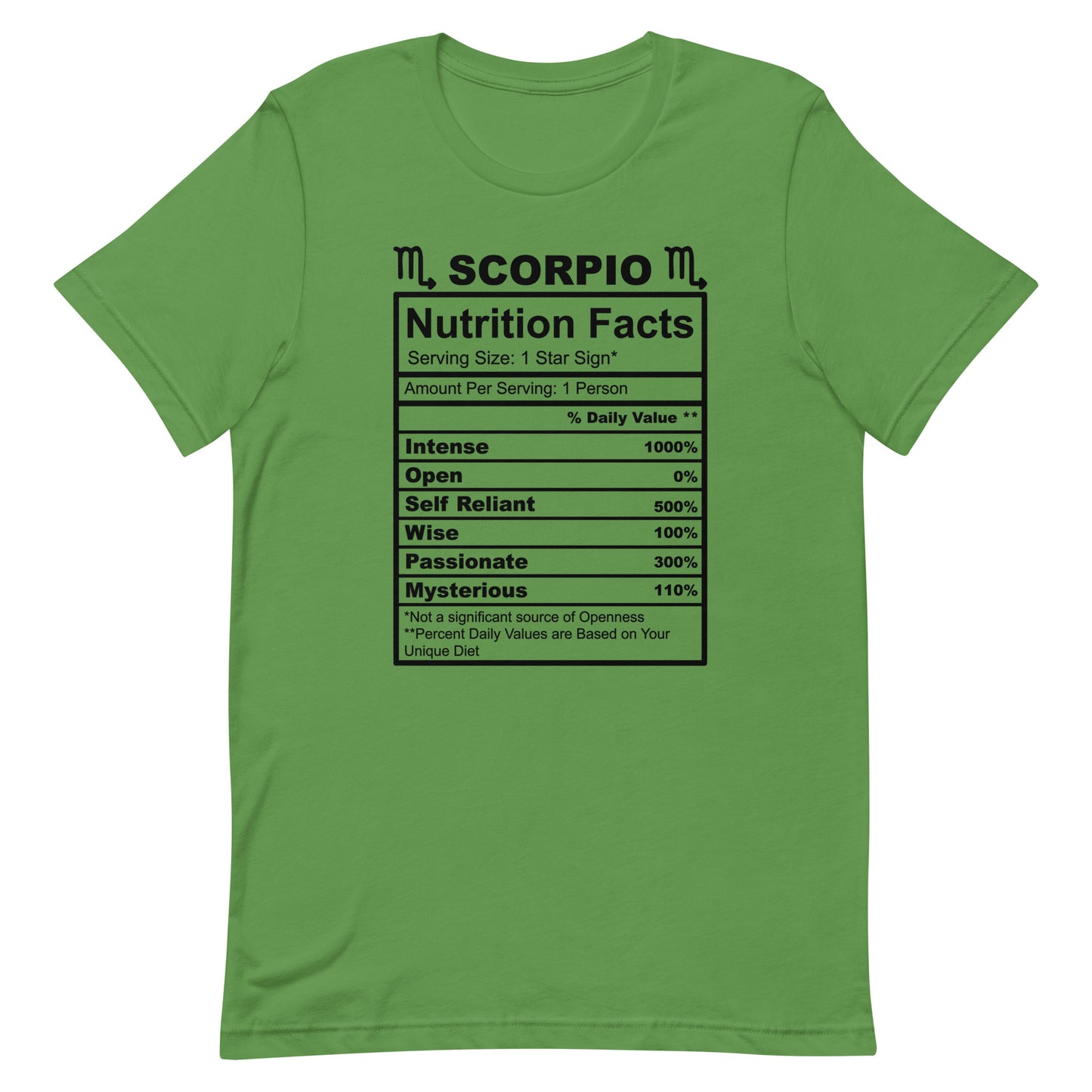 SCORPIO - L-XL - Unisex T-Shirt (black letters)