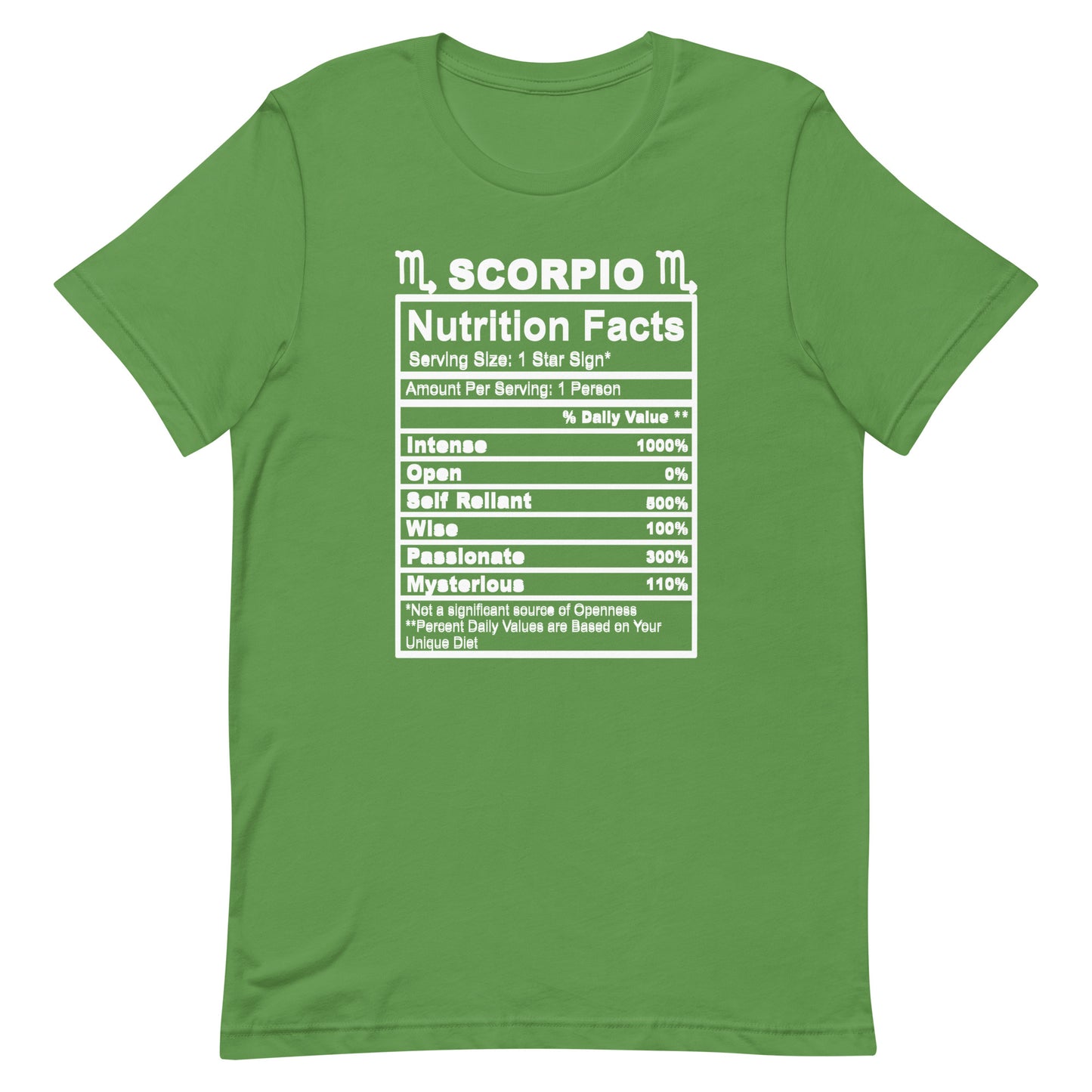 SCORPIO - L-XL - Unisex T-Shirt (white letters)