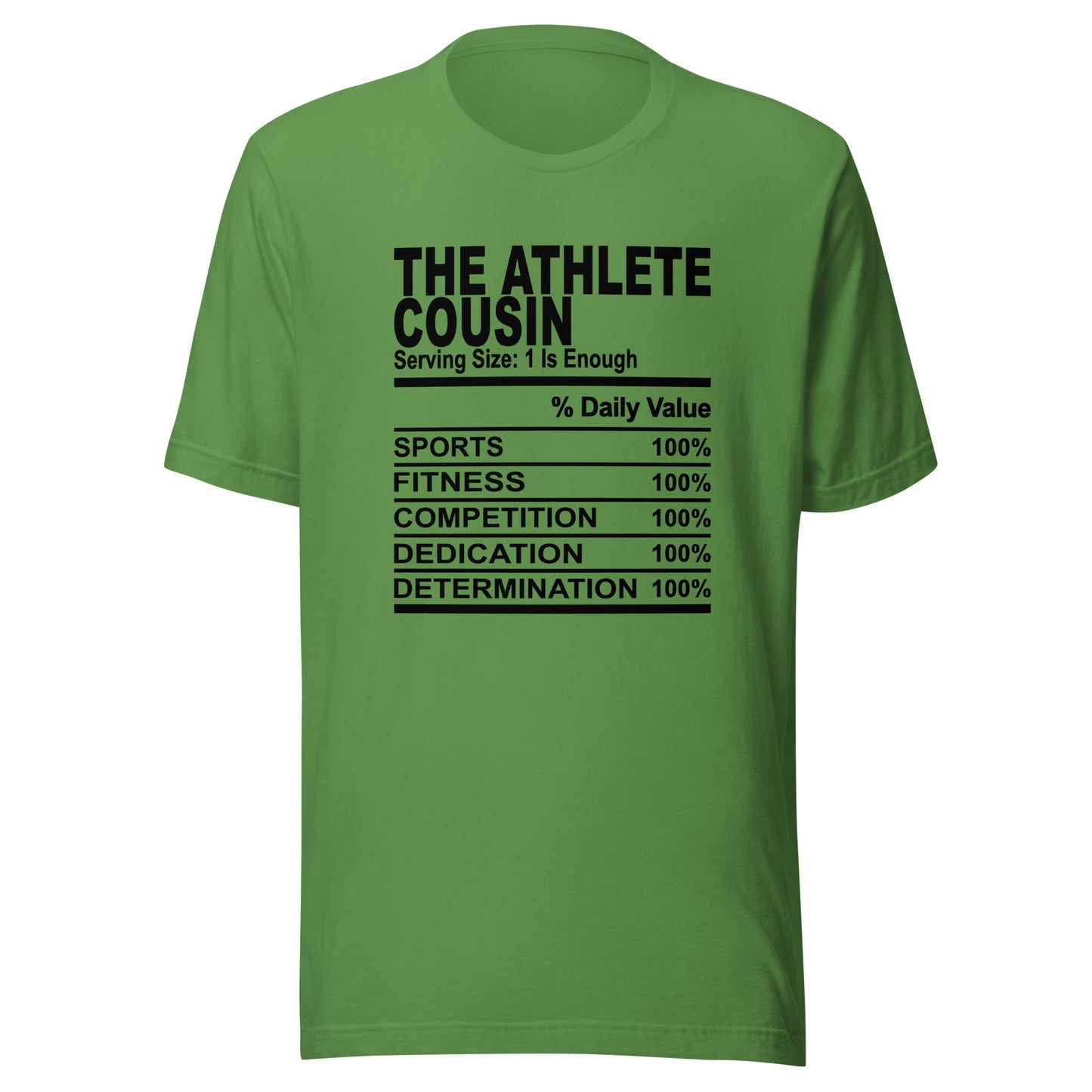 THE ATHLETIC COUSIN - 4XL - Unisex T-Shirt (black print)