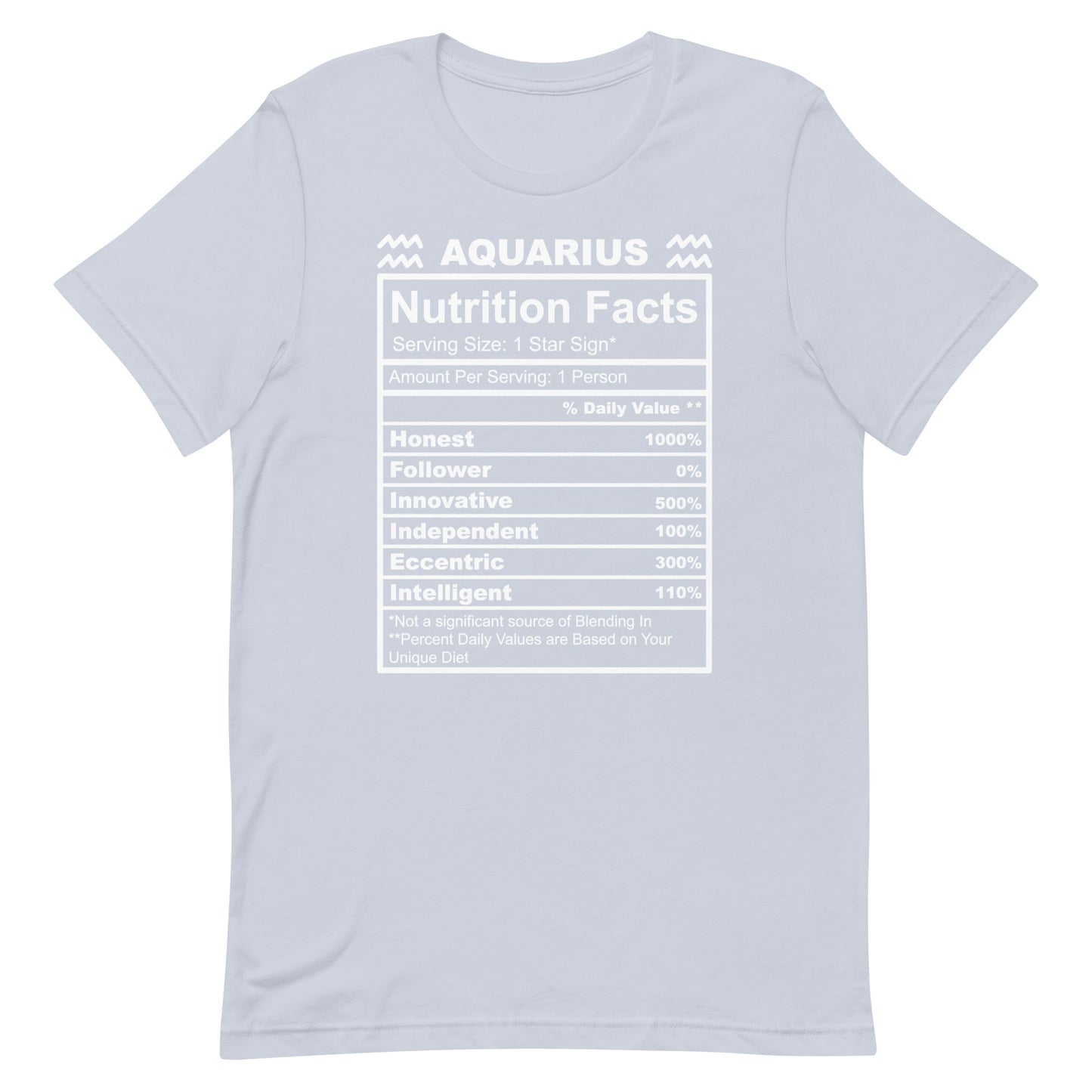 AQUARIUS - XS - Unisex T-Shirt (white letters)