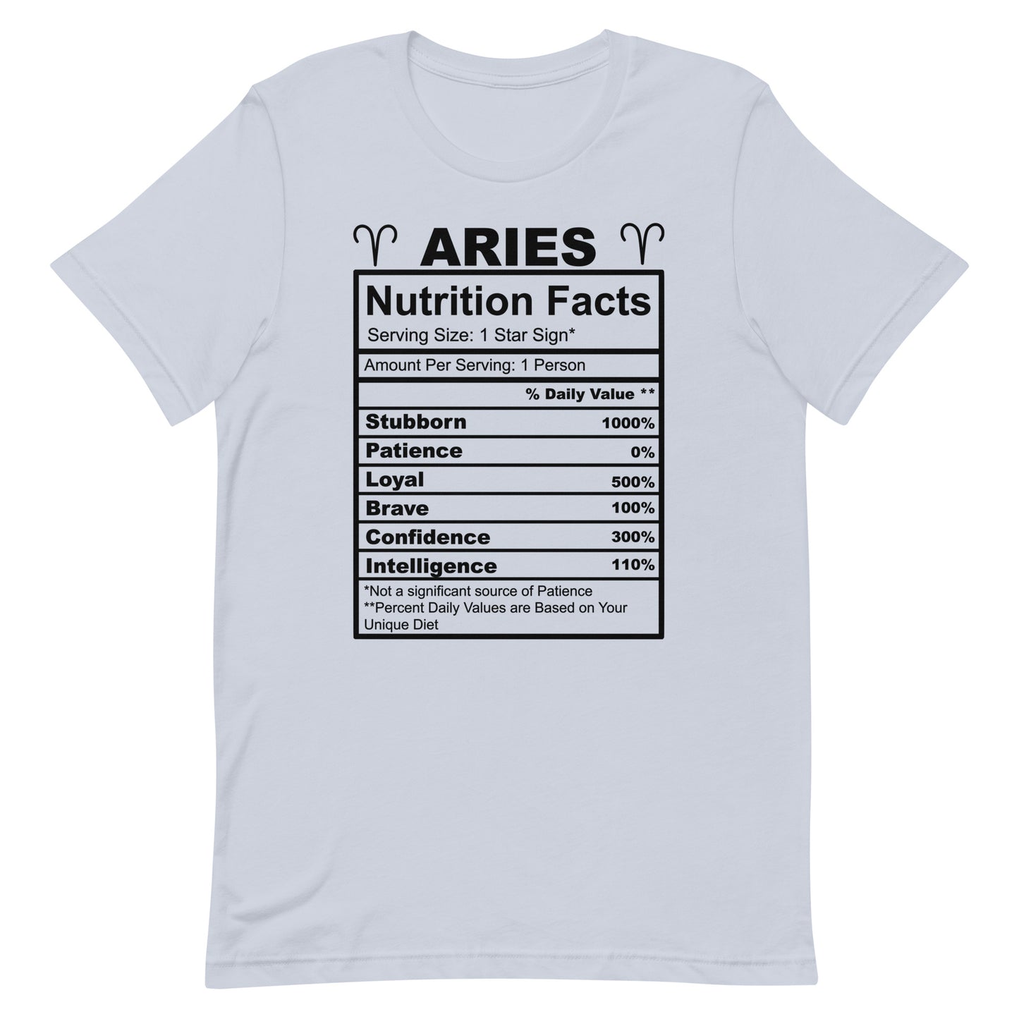 ARIES - XS - Unisex T-Shirt (black letters)