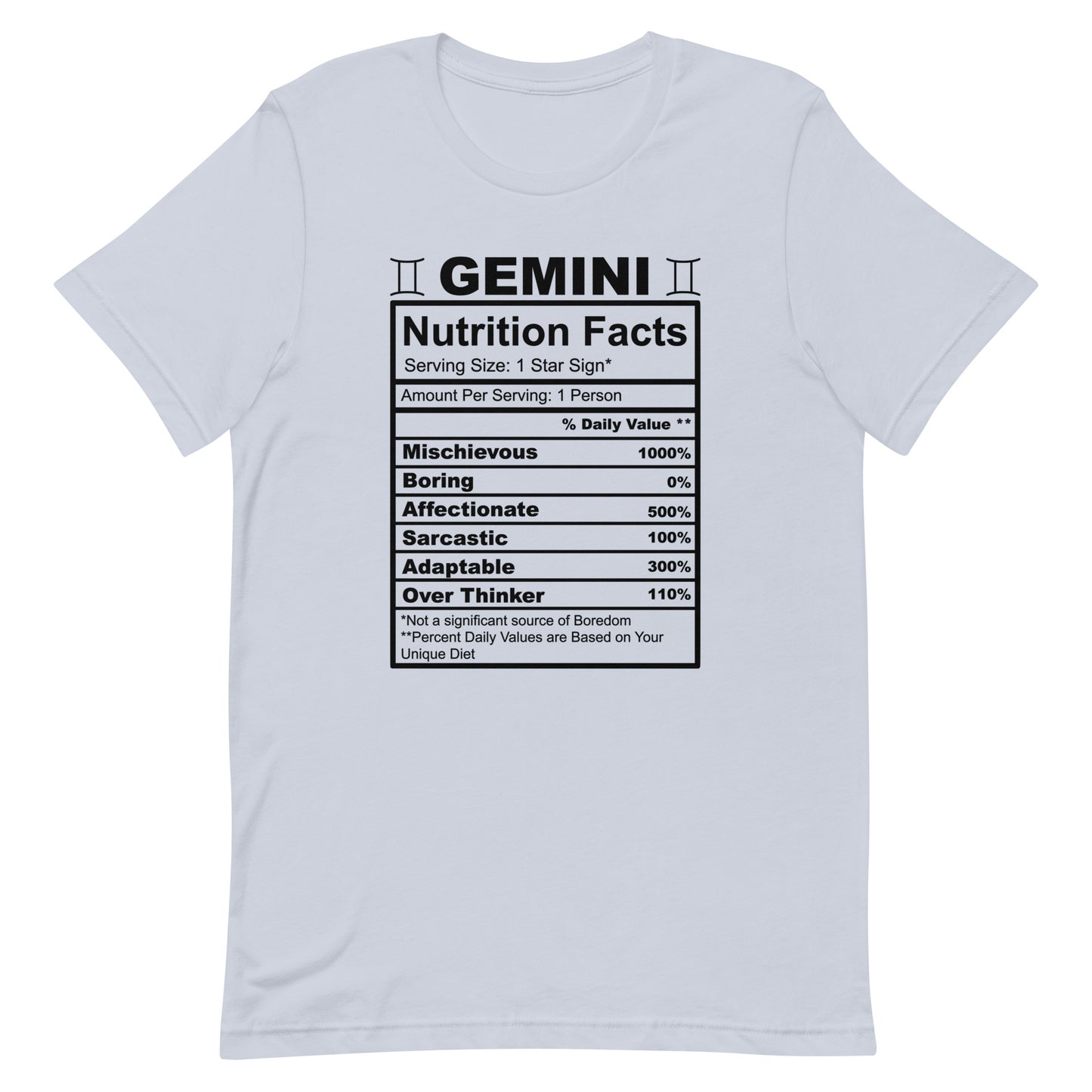 GEMINI - 2XL-3XL - Unisex T-Shirt (black letters)