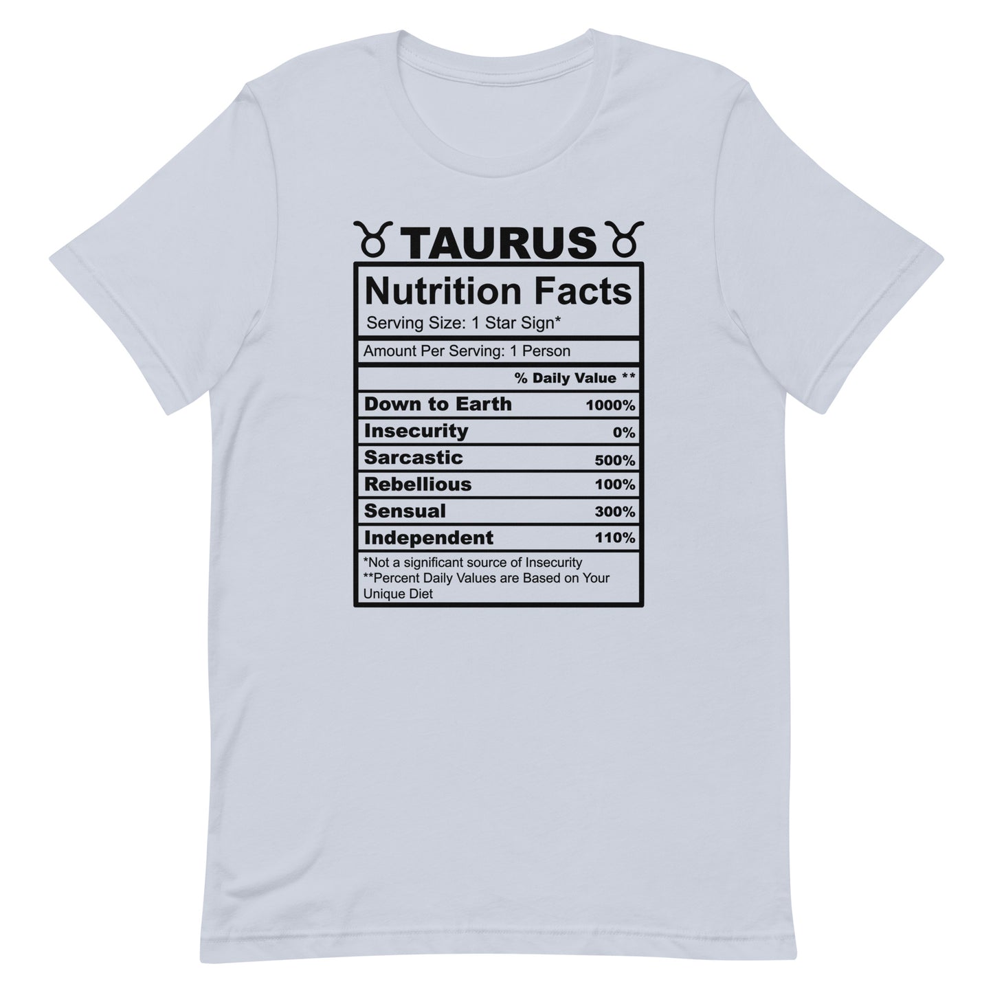 TAURUS - L-XL - Unisex T-Shirt (black letters)