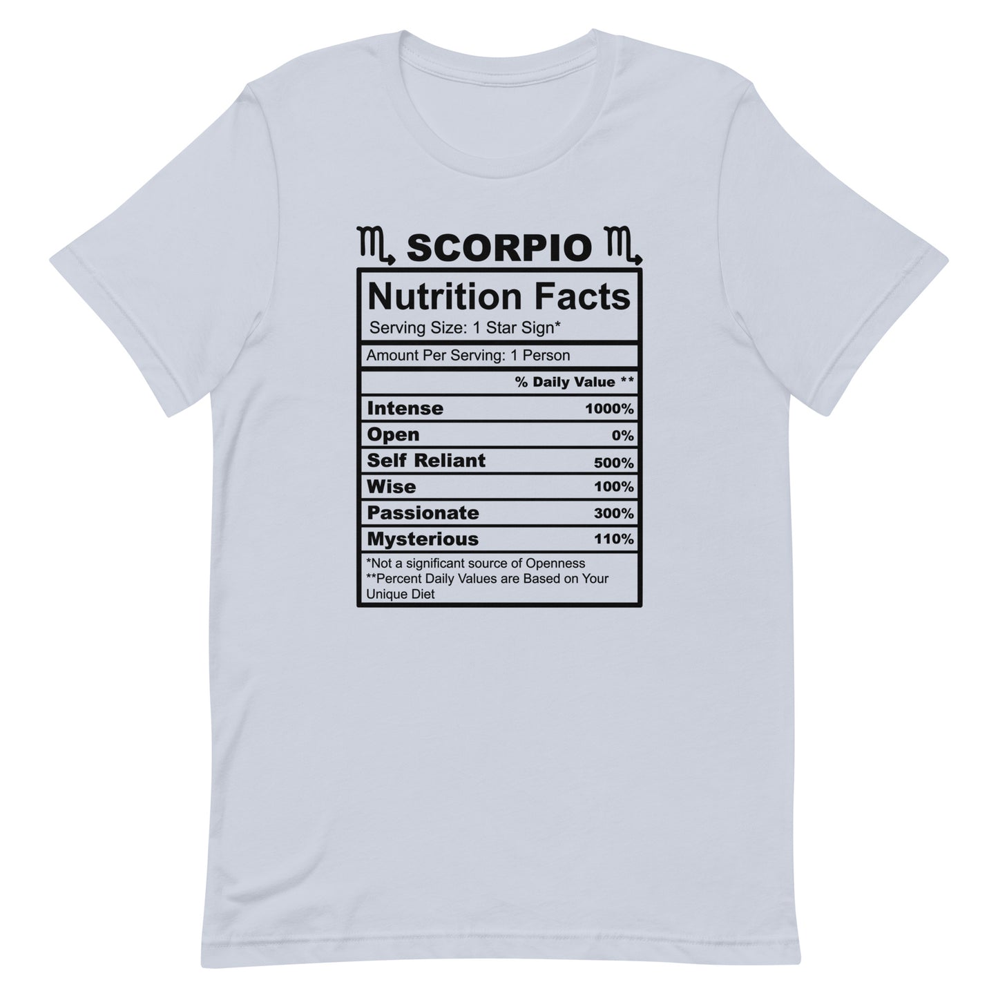 SCORPIO - S-M - Unisex T-Shirt (black letters)