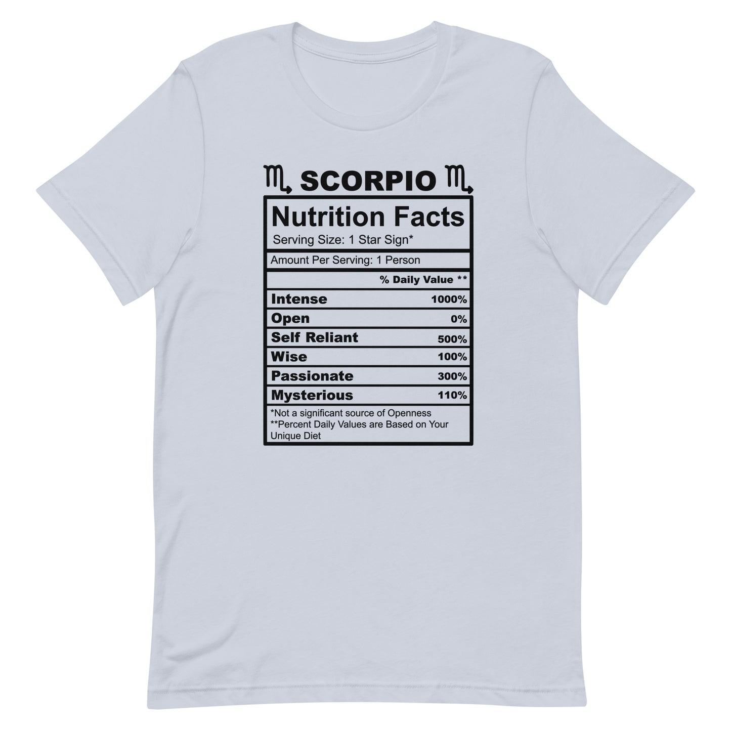 SCORPIO - L-XL - Unisex T-Shirt (black letters)