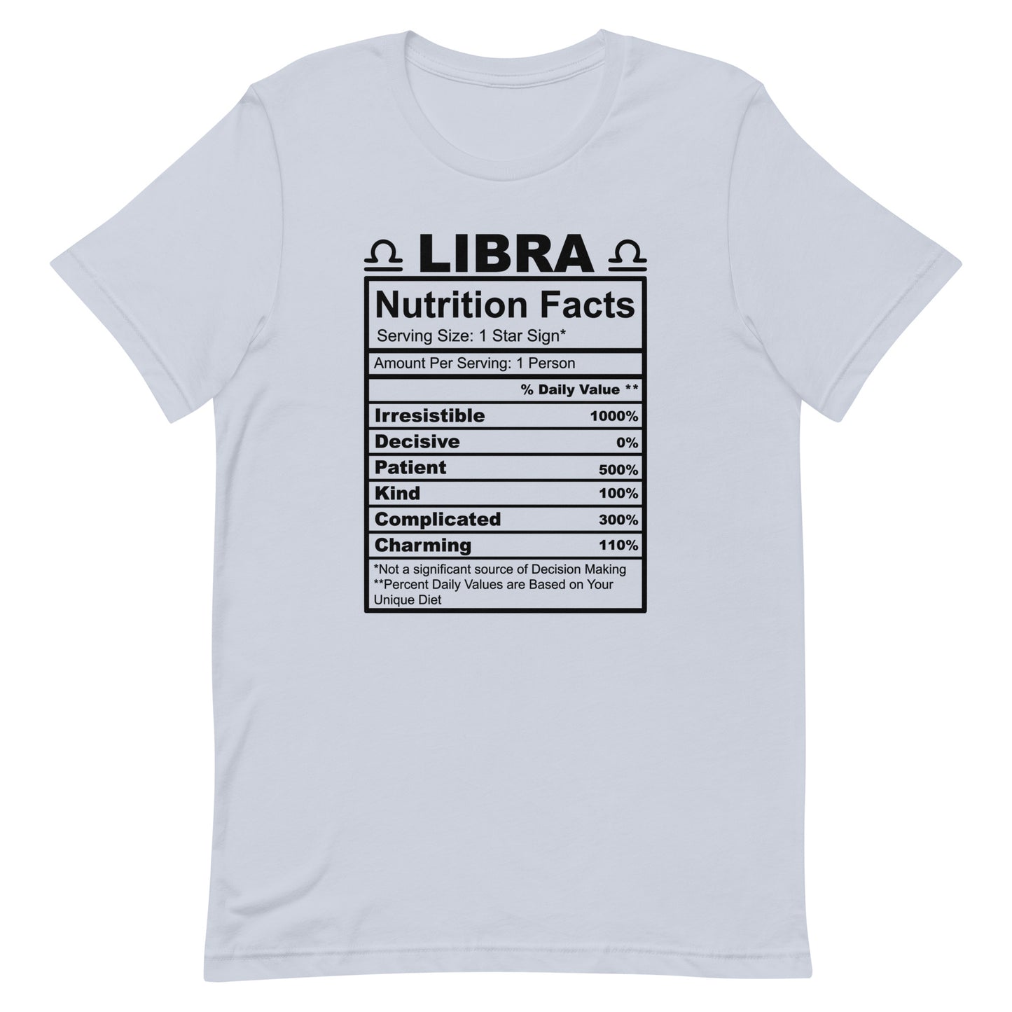 LIBRA - XS - Unisex T-Shirt (black letters)