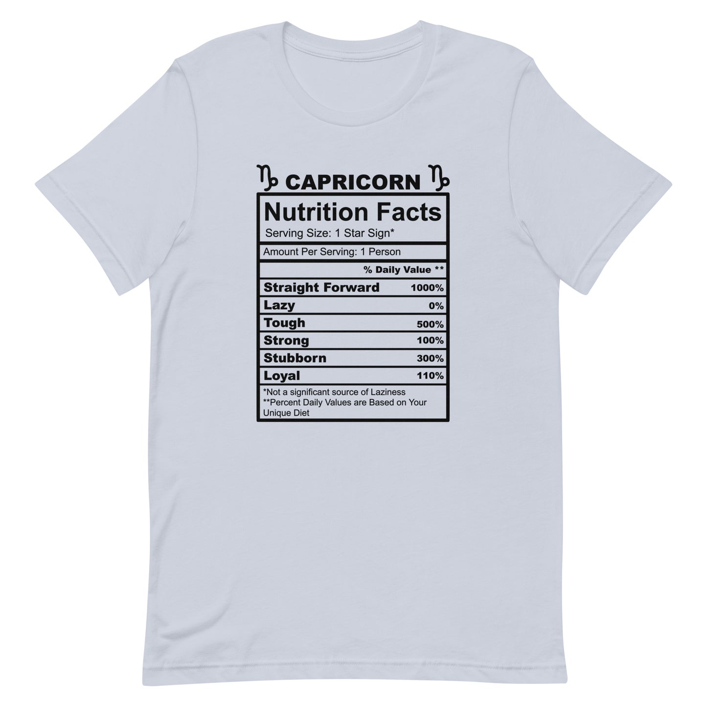 CAPRICORN - S-M - Unisex T-Shirt (black letters)