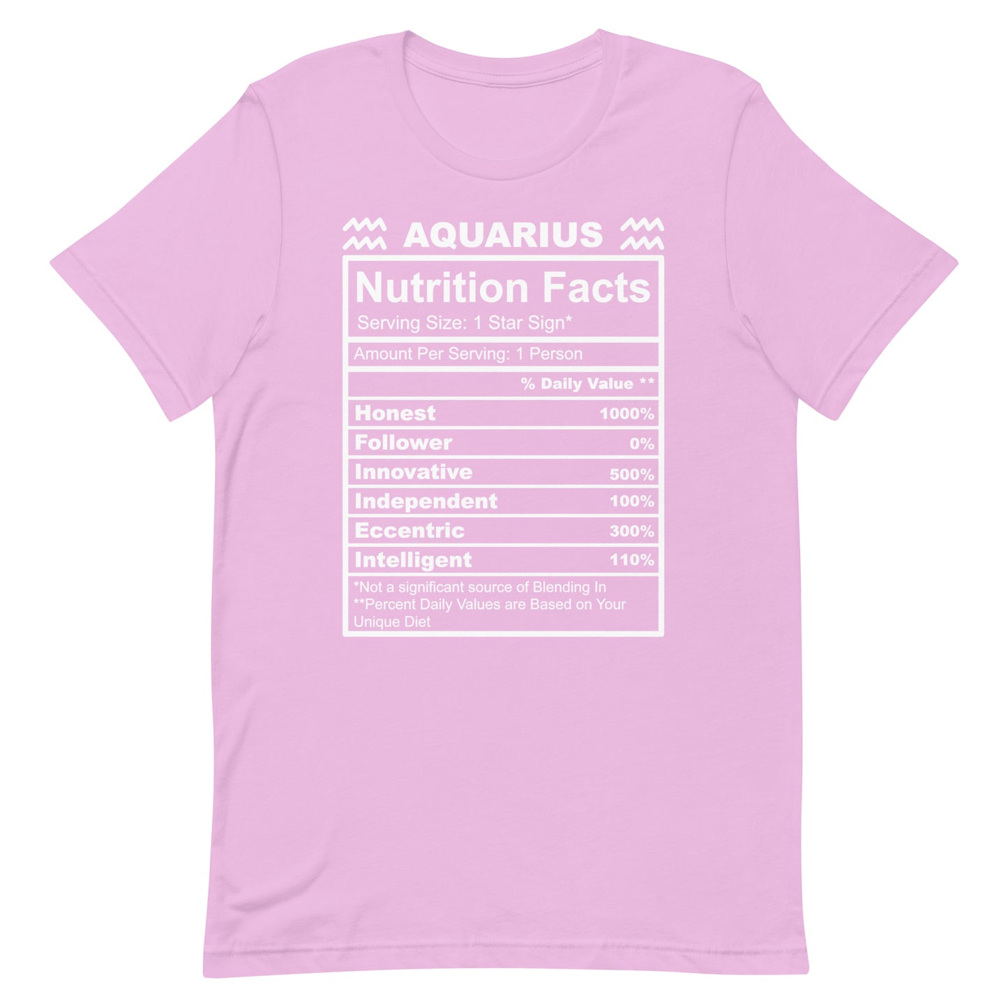 AQUARIUS - 2XL-3XL - Unisex T-Shirt (white letters)