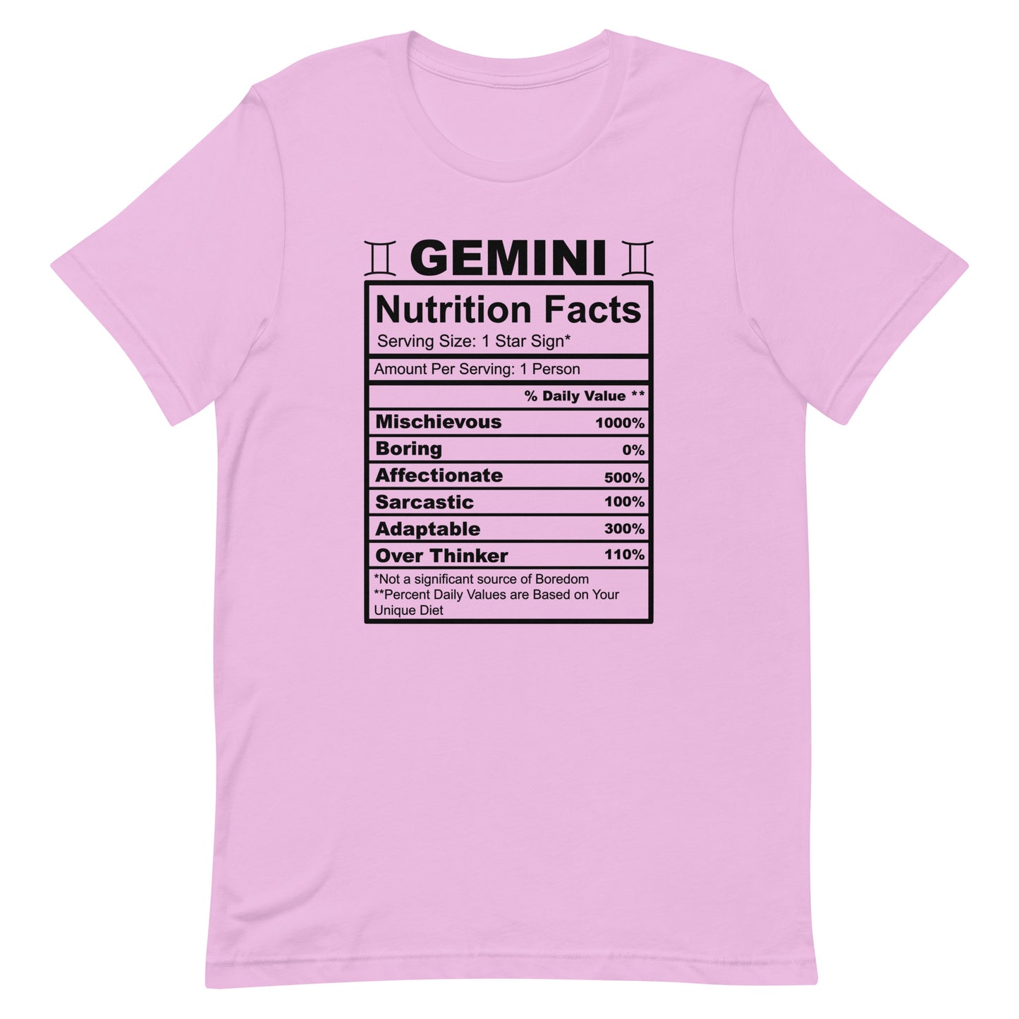 GEMINI - 2XL-3XL - Unisex T-Shirt (black letters)