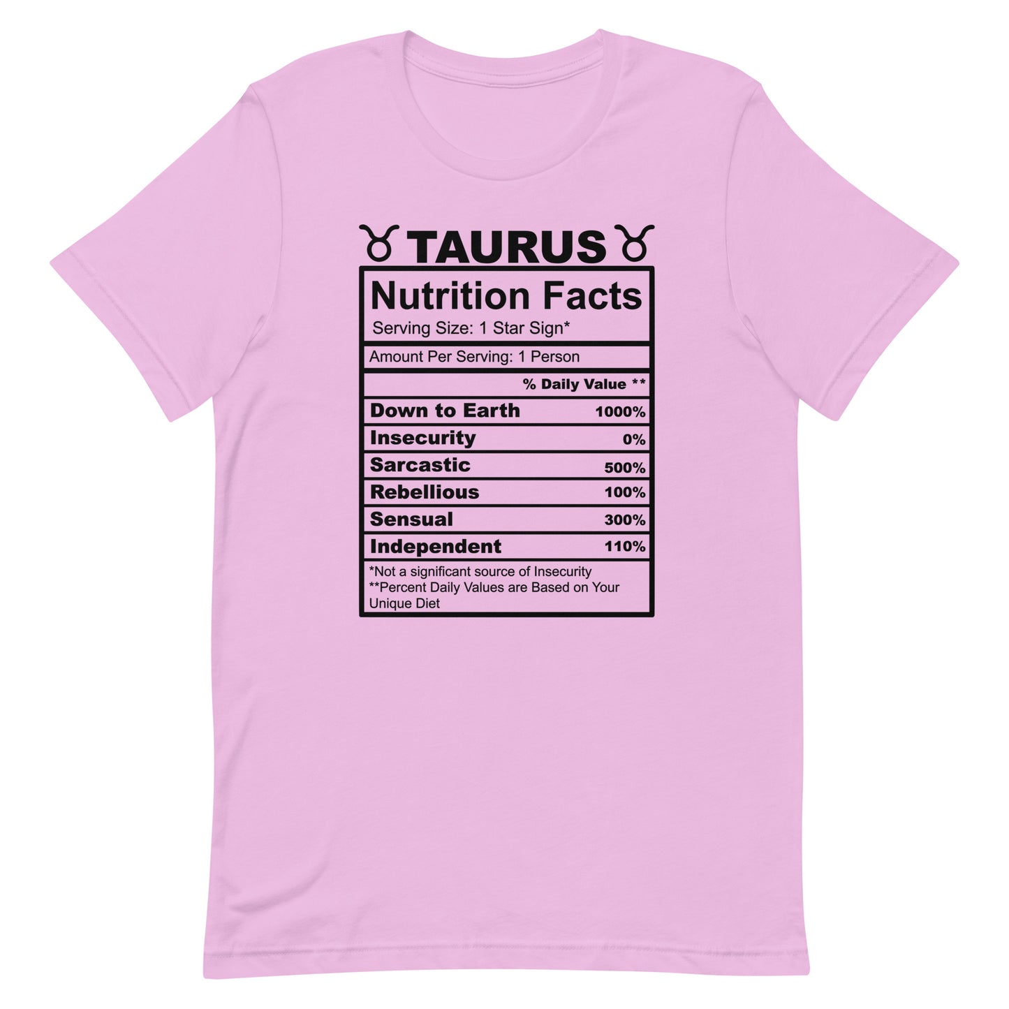 TAURUS - L-XL - Unisex T-Shirt (black letters)